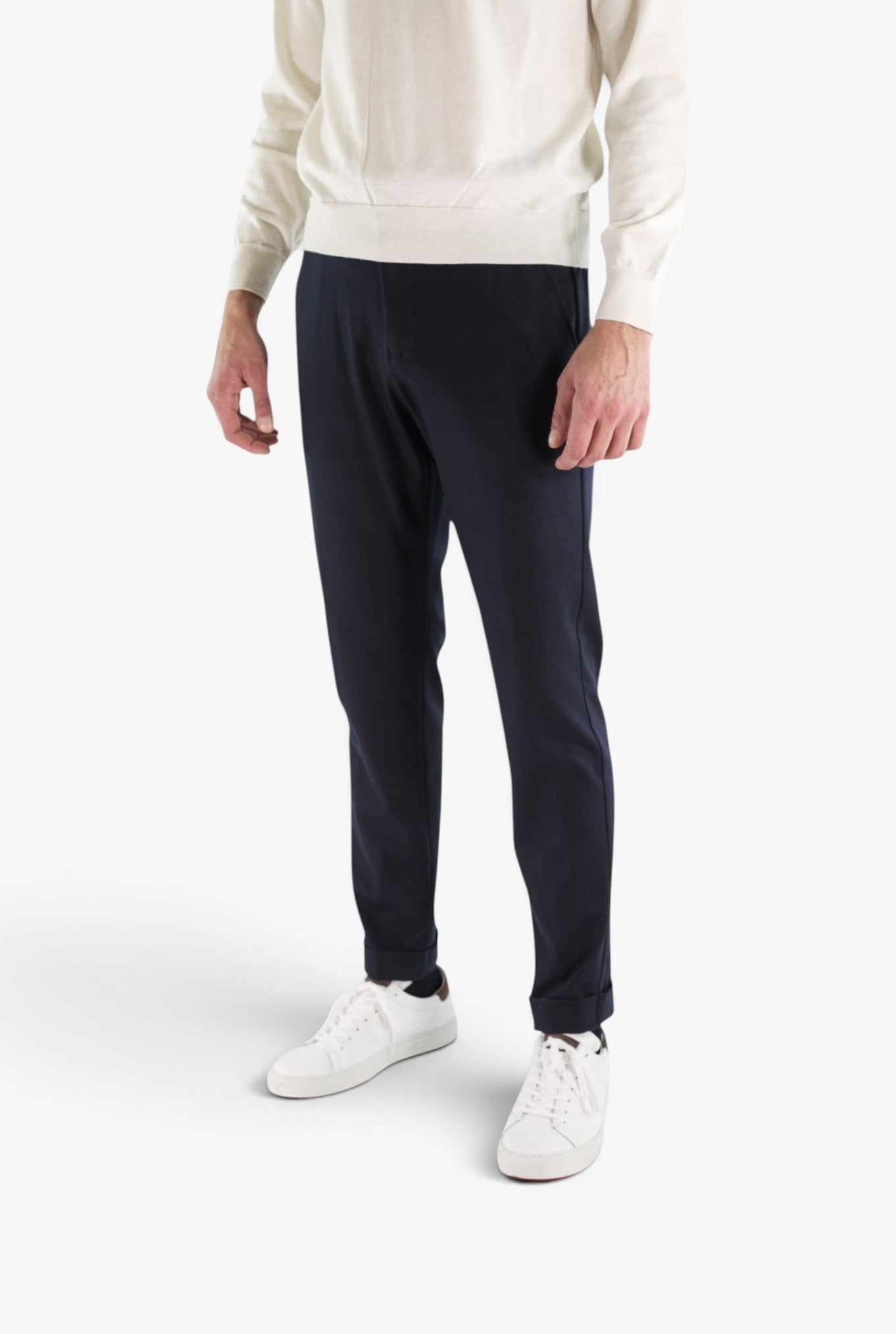 PESCAROLO Pantaloni Cashmere Coulisse Removibile Blu