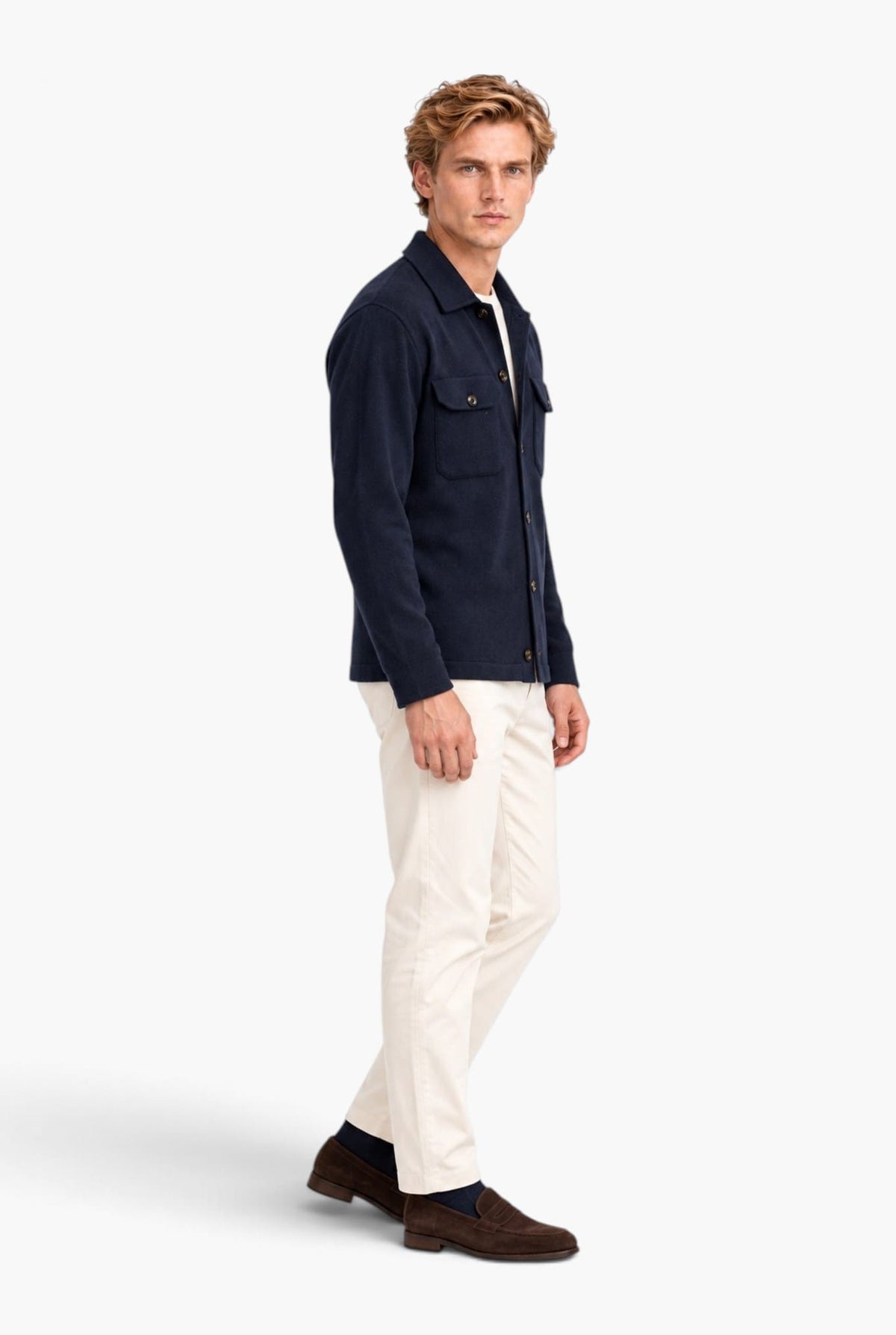 PIACENZA 1733 Overshirt Cashmere Blu Navy