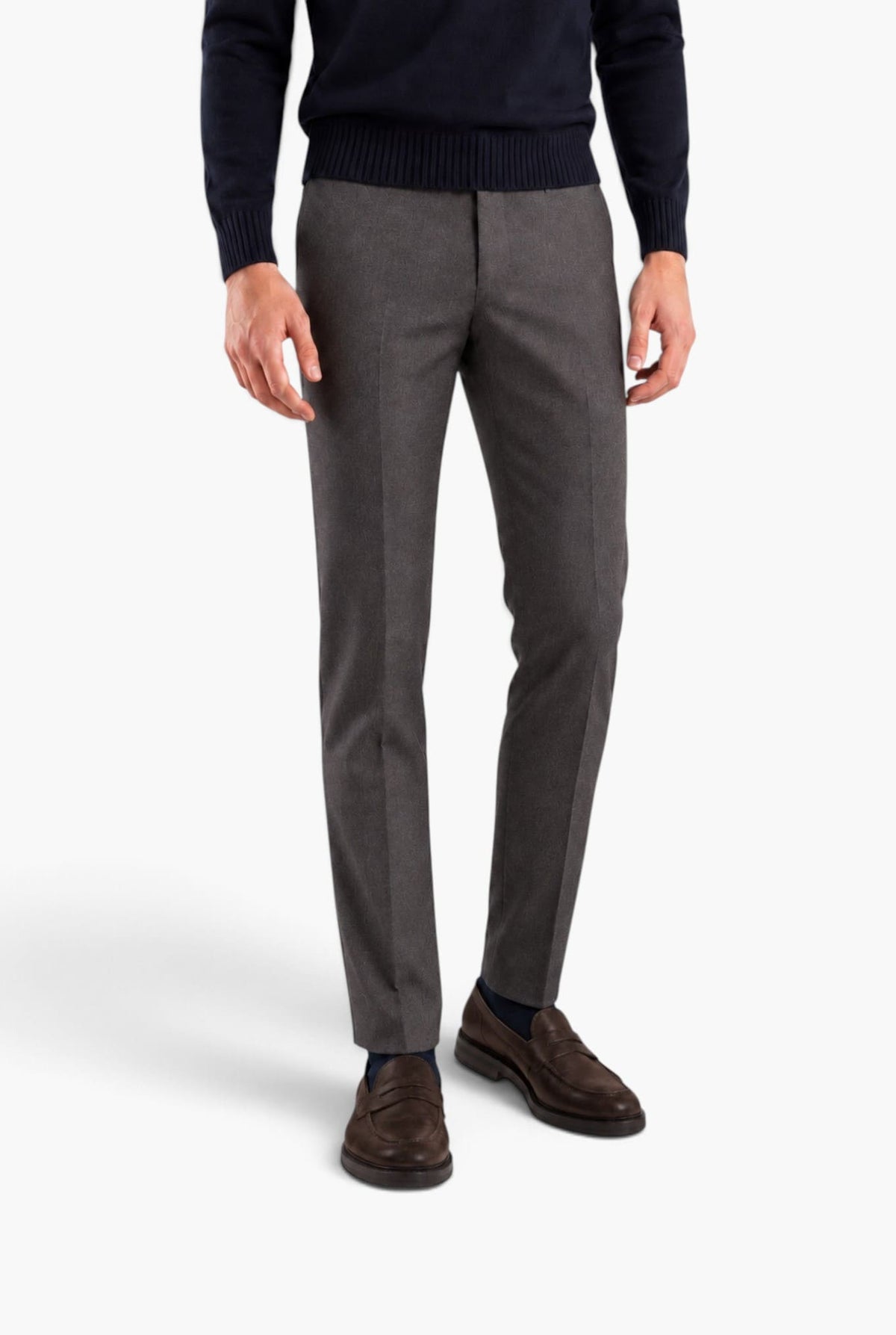 PT Pantaloni Flanella Lana Marrone