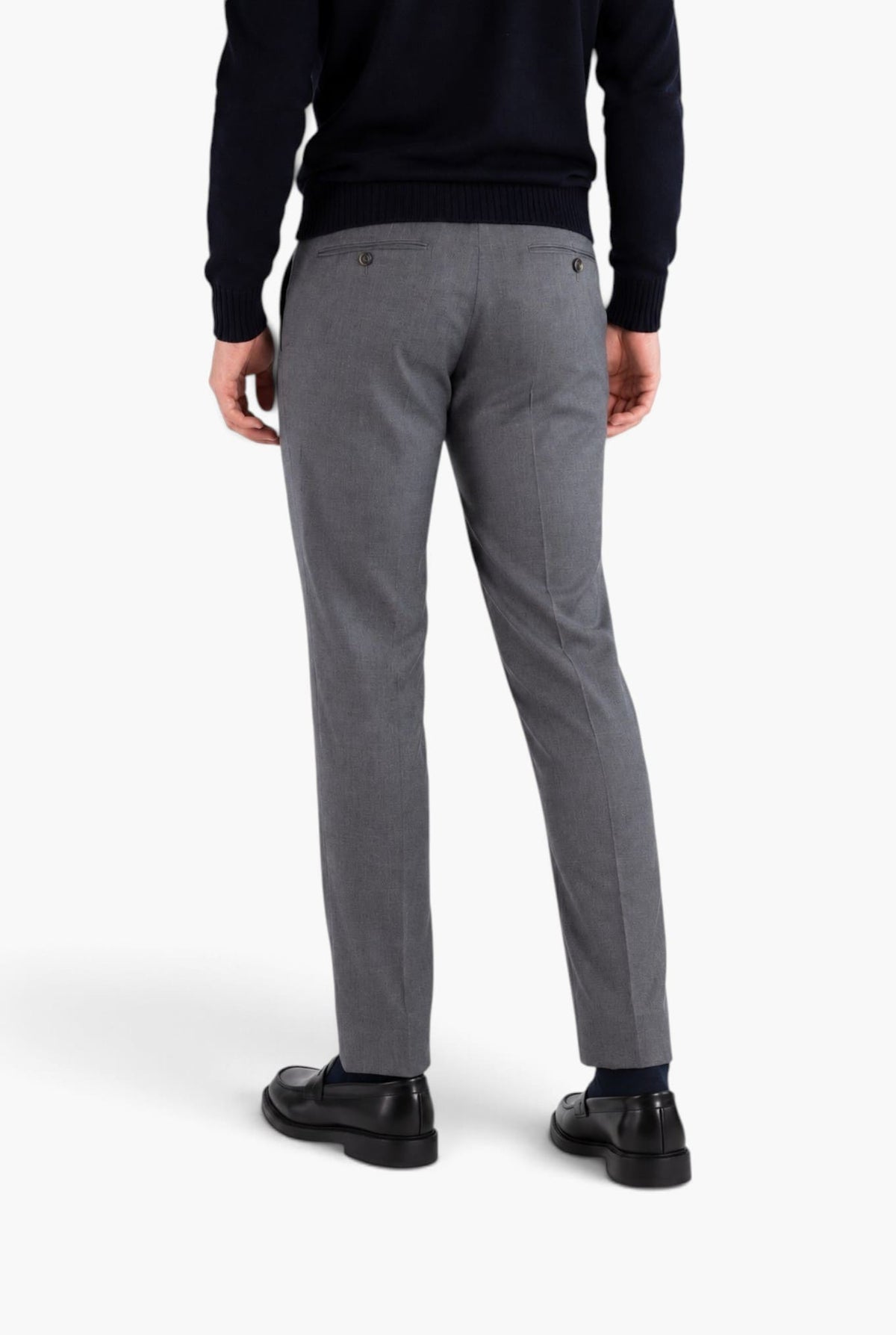PT Pantaloni Flanella Lana Grigio Medio
