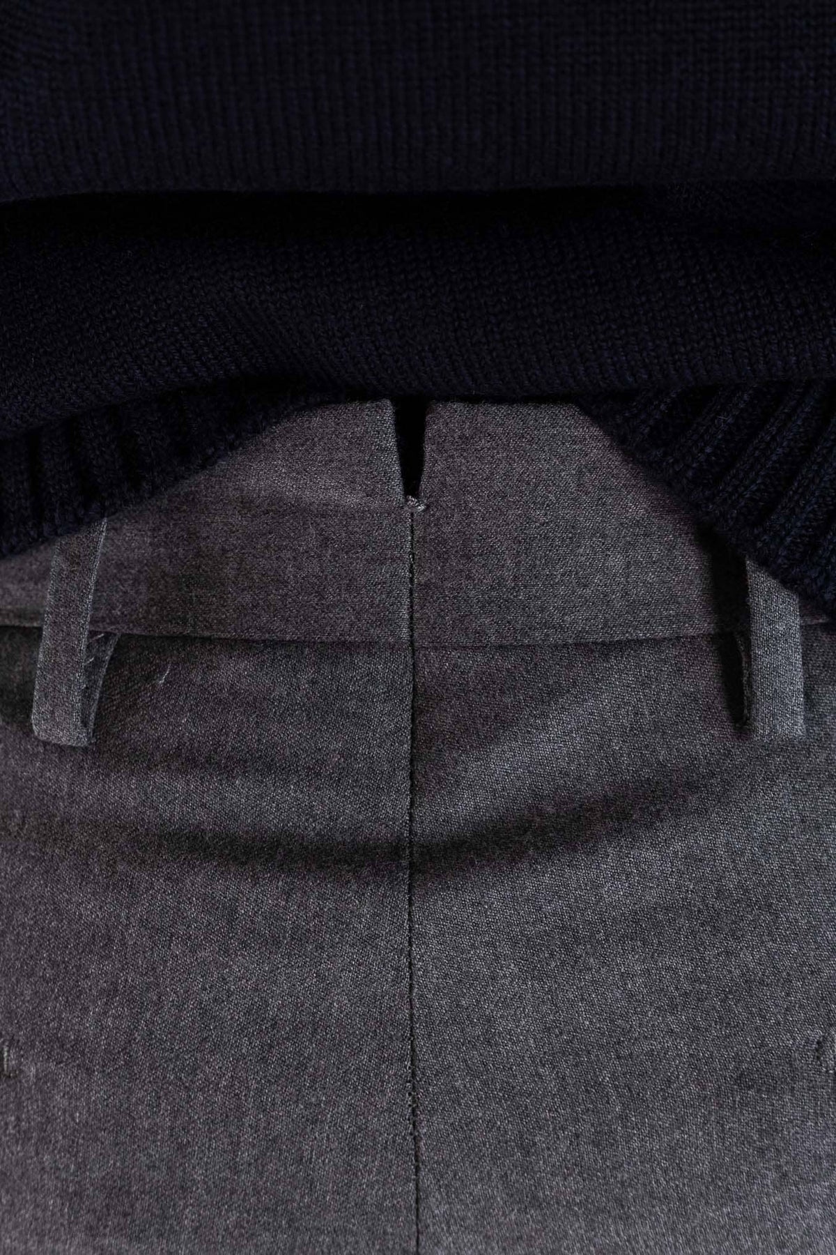 PT Pantaloni Flanella Lana Grigio Medio