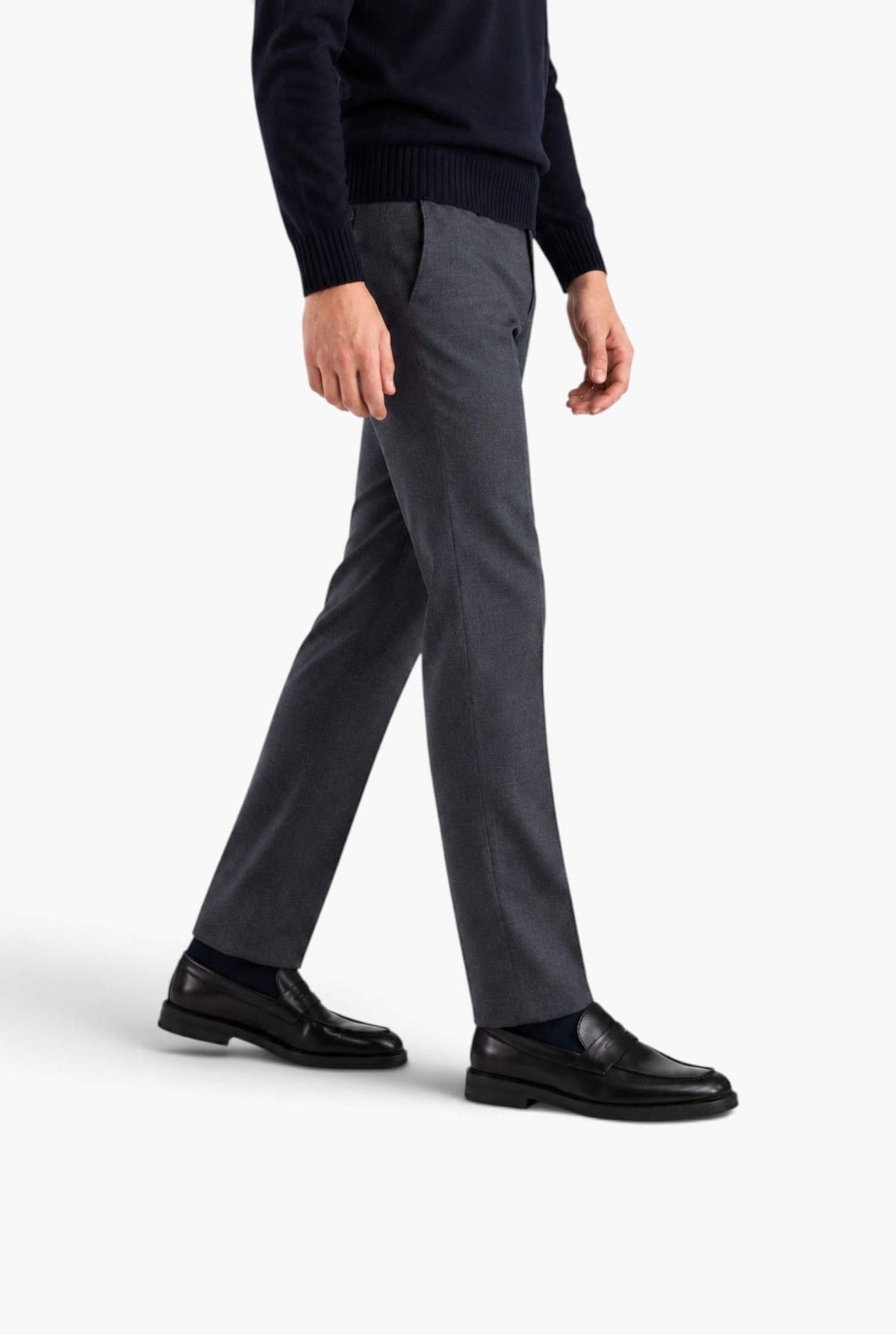 PT Pantaloni Flanella Lana Grigio Scuro