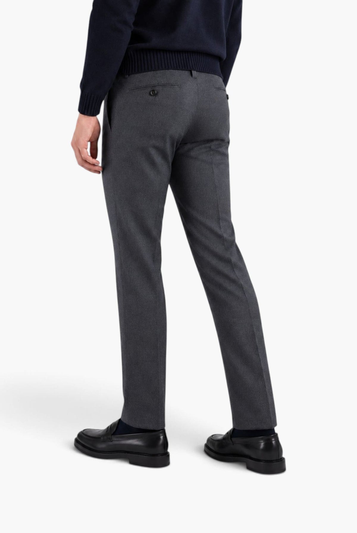 PT Pantaloni Flanella Lana Grigio Scuro