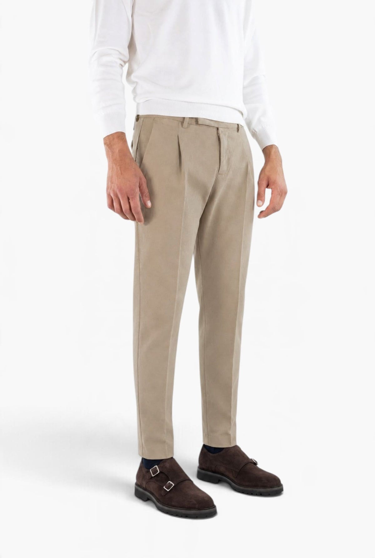 PT Pantaloni "Edge" Rebel Fit Cotone Beige