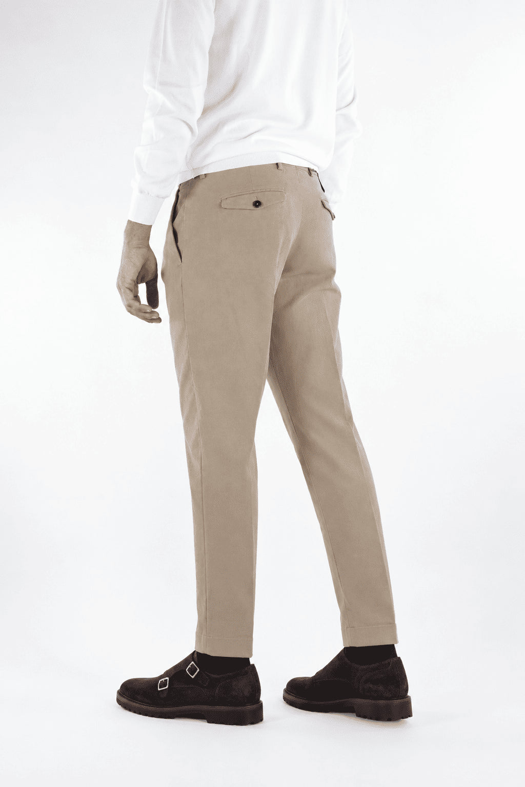 PT Pantaloni "Edge" Rebel Fit Cotone Beige