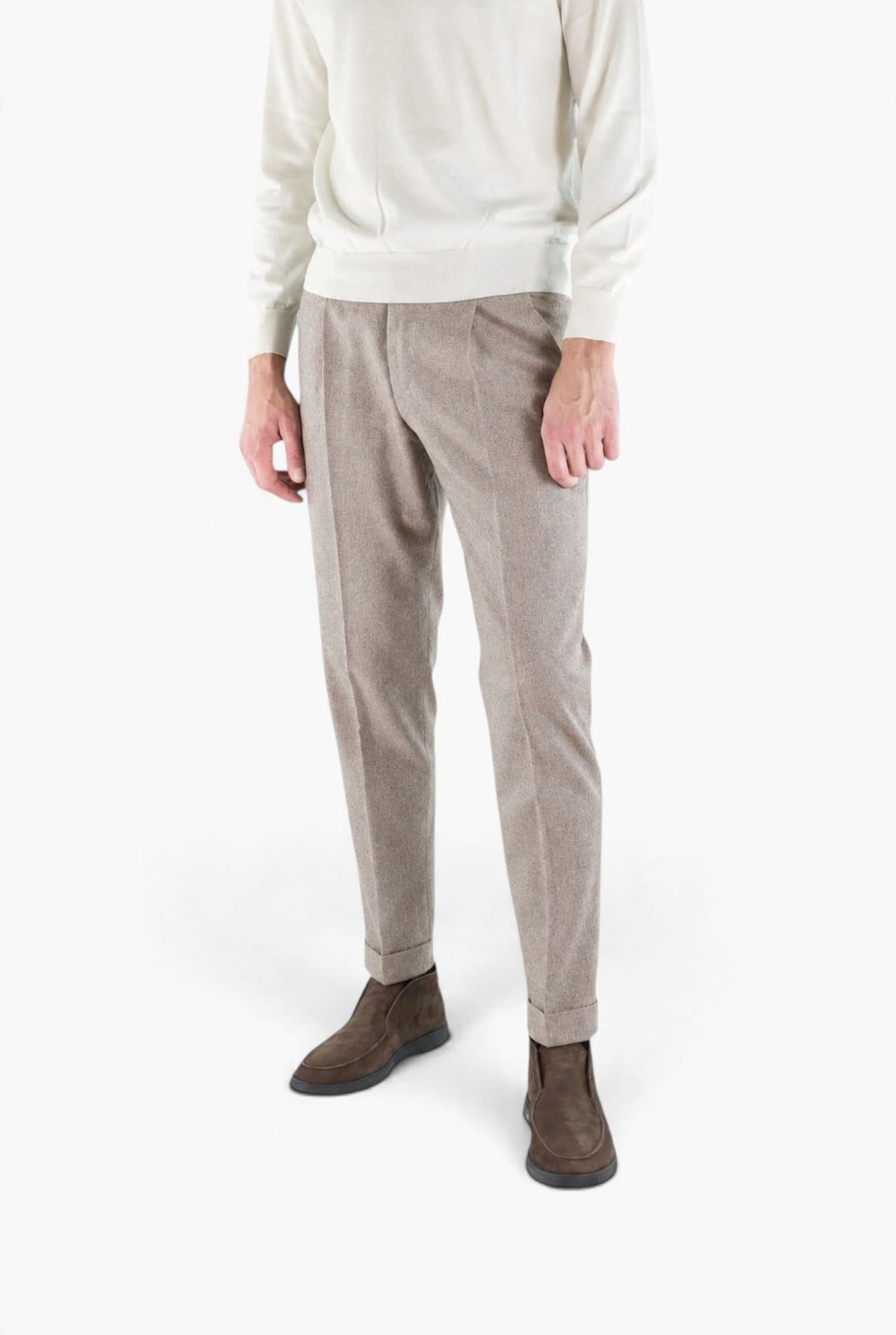 PT Pantaloni "Edge Rebel" Lana Cashmere Beige