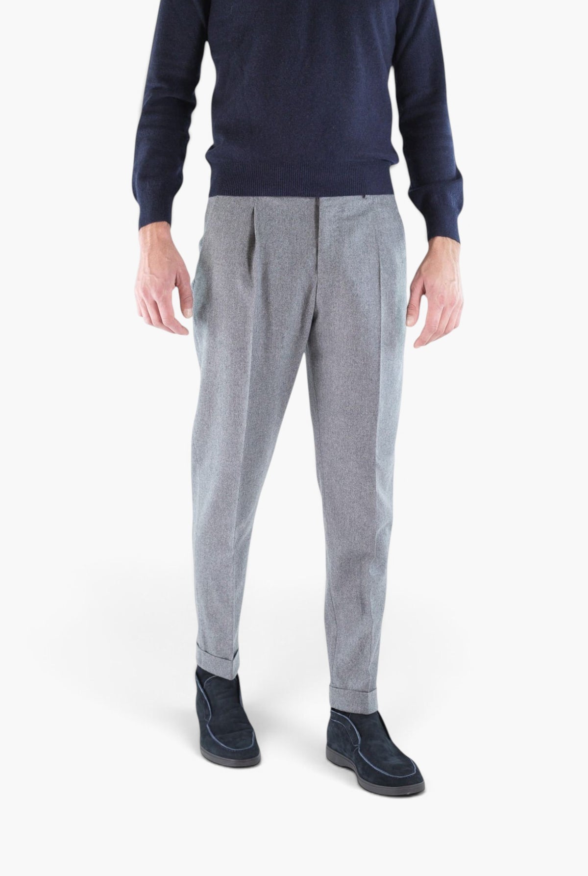 PT Pantaloni "Edge Rebel" Lana Cashmere Grigio