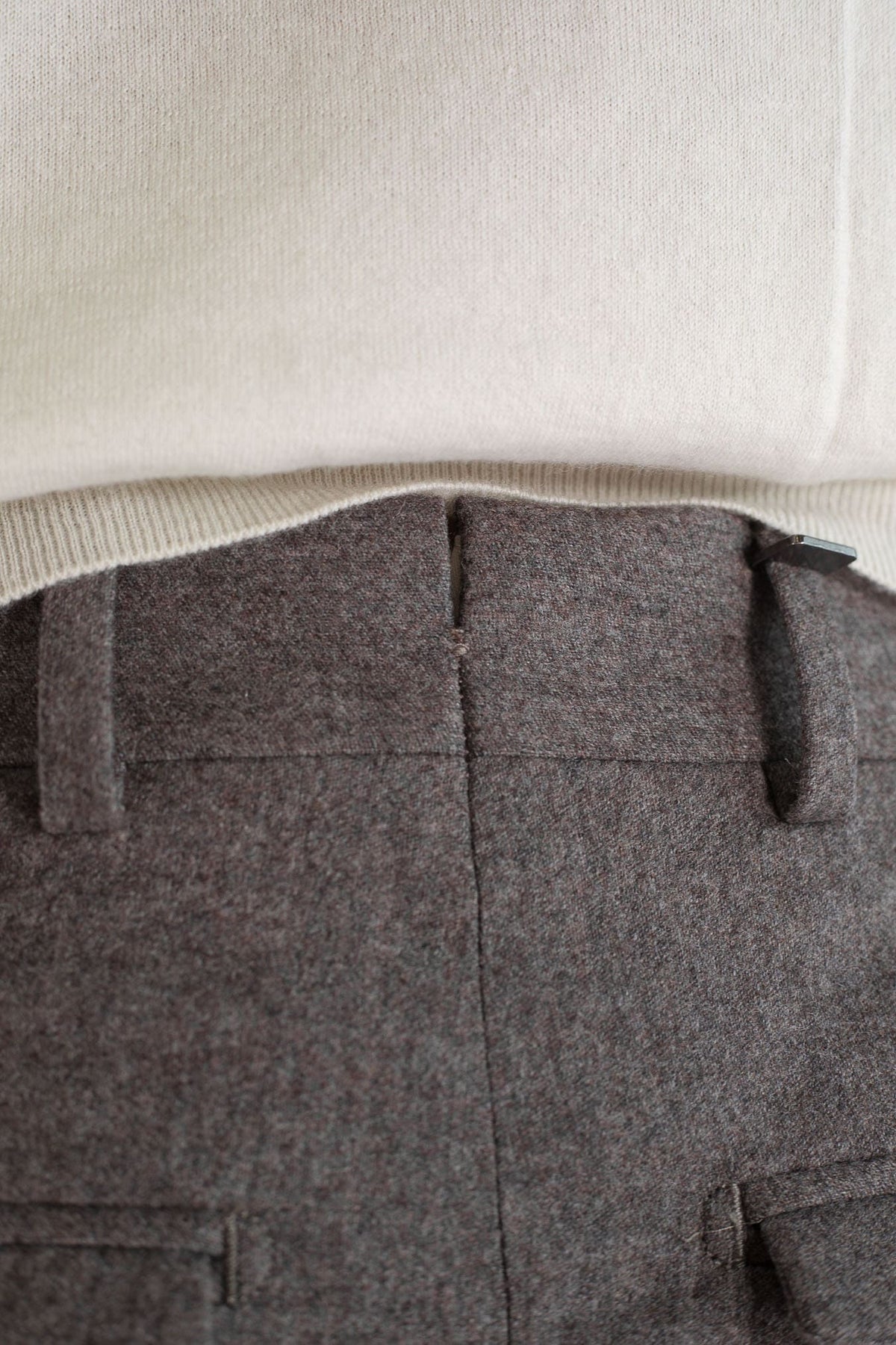 PT Pantaloni "Edge Rebel" Lana Cashmere Tortora