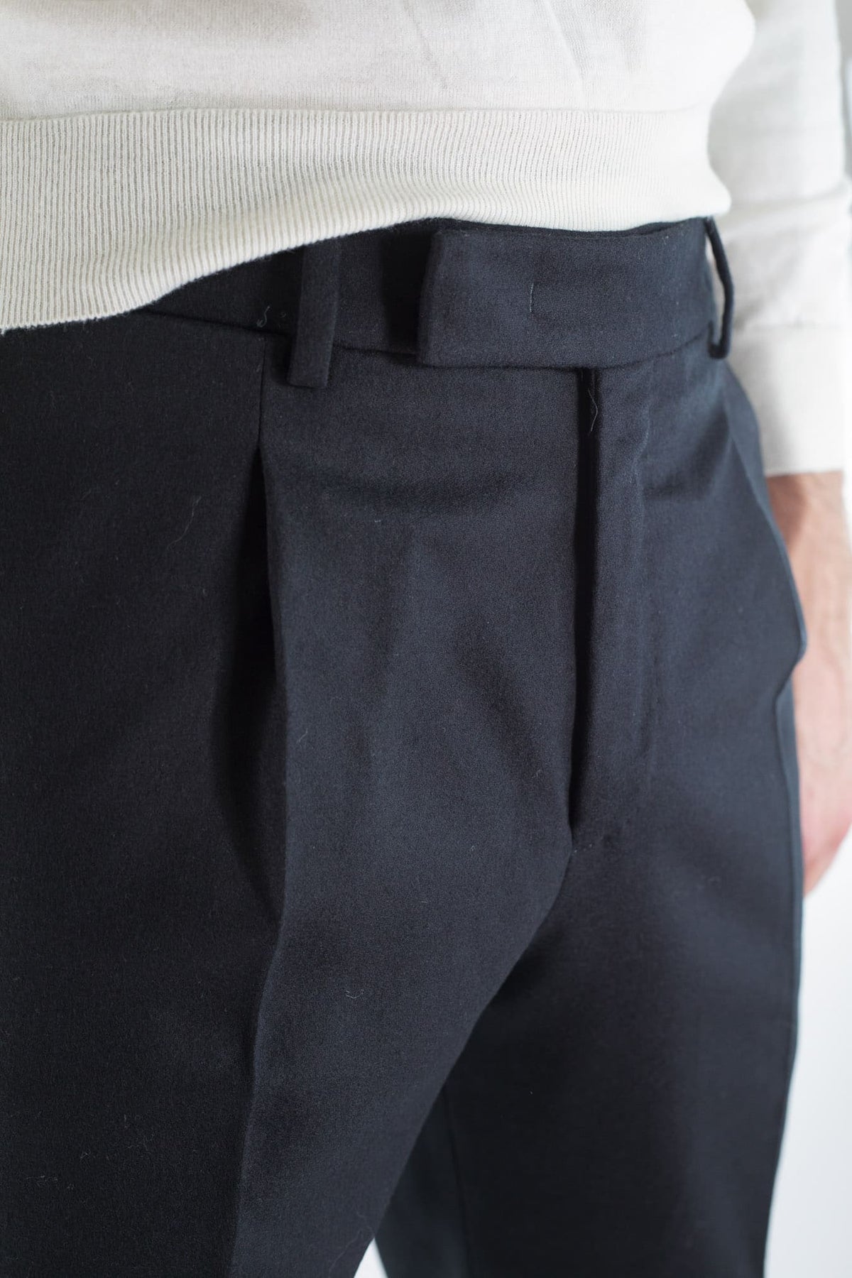 PT Pantaloni "Edge Rebel" Lana Cashmere Nero