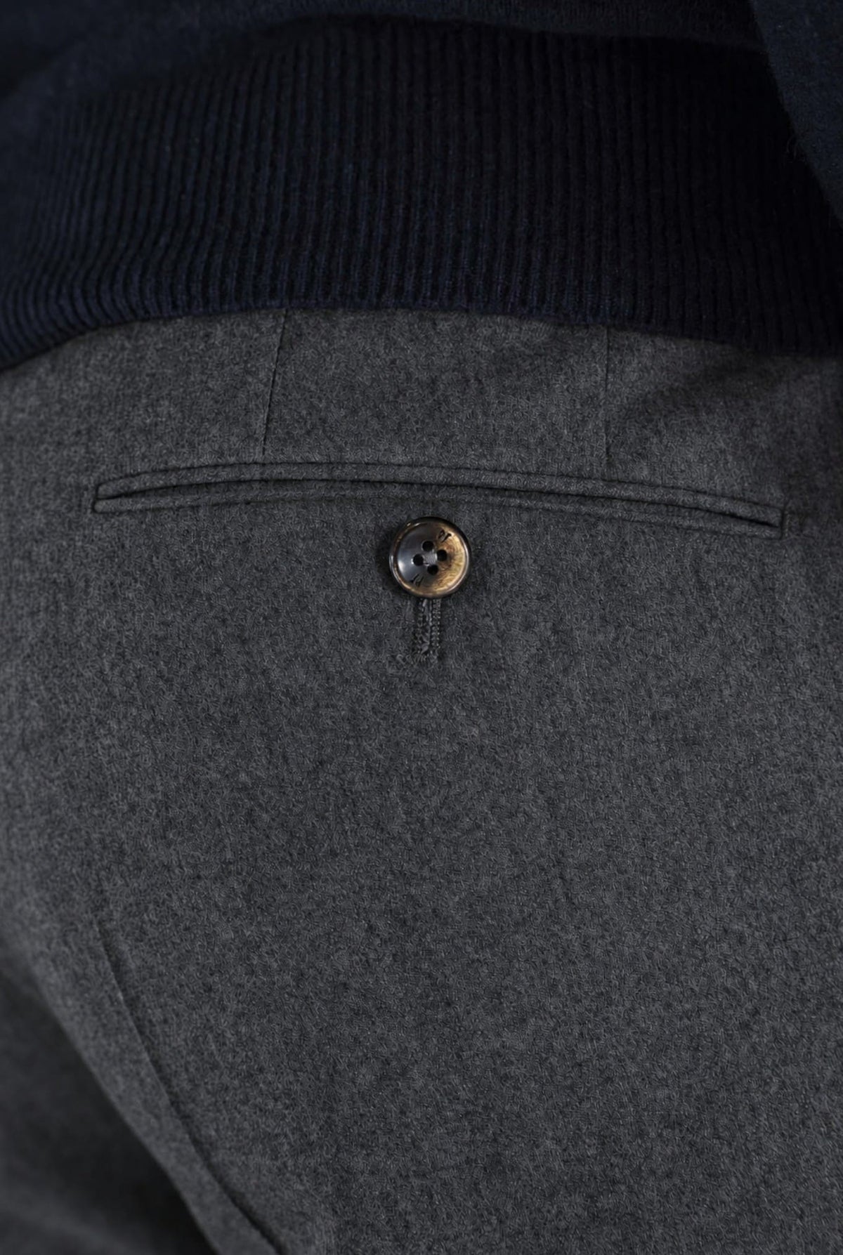 PT Pantaloni Lana Seta Grigio Scuro
