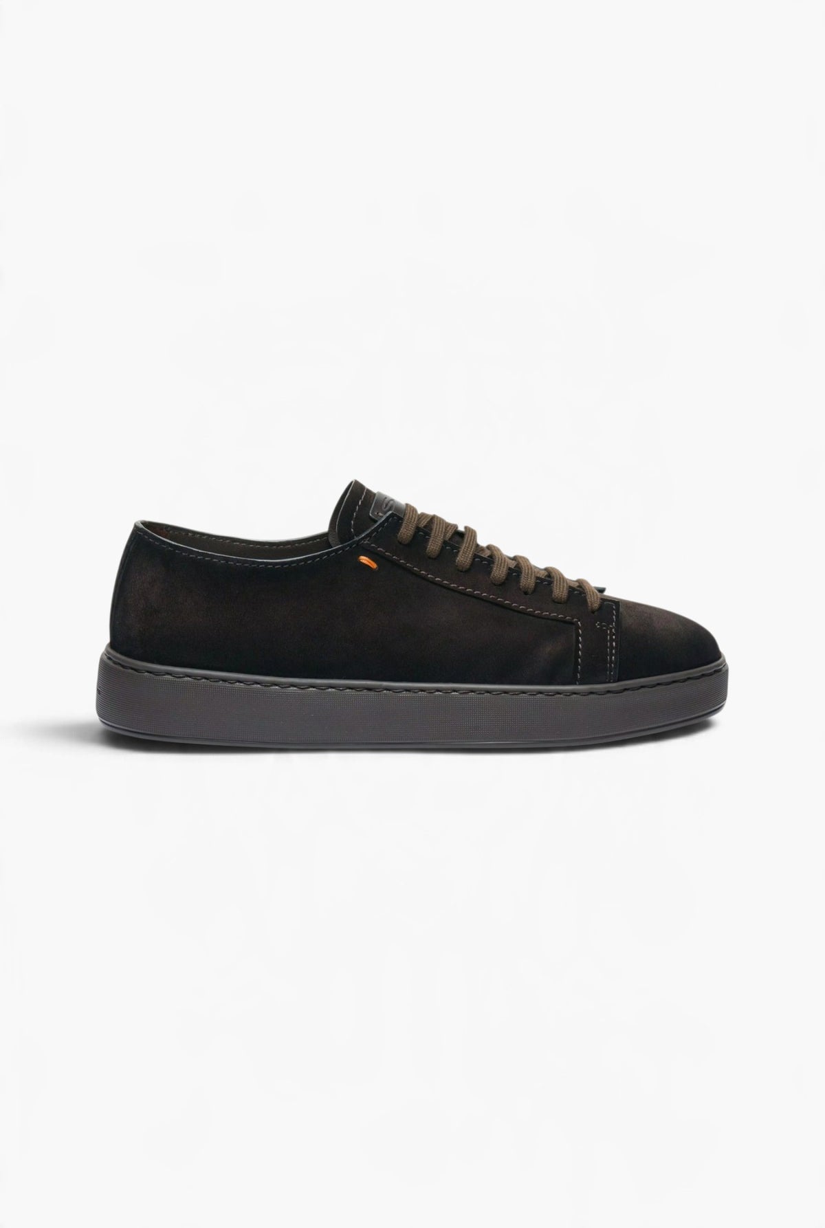SANTONI Sneaker "Damps" Suede Testa Moro