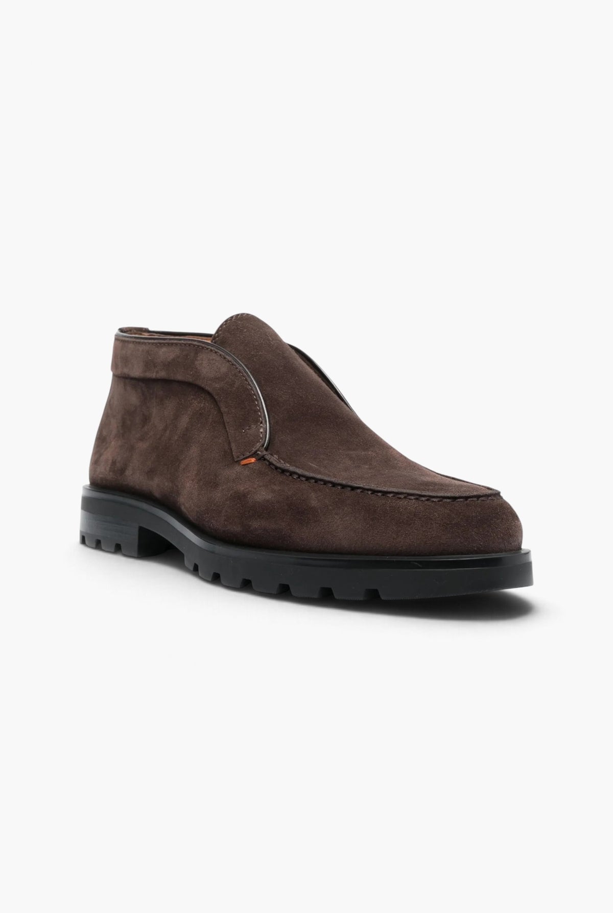 SANTONI Polacchine "Rock" Suede Testa Moro