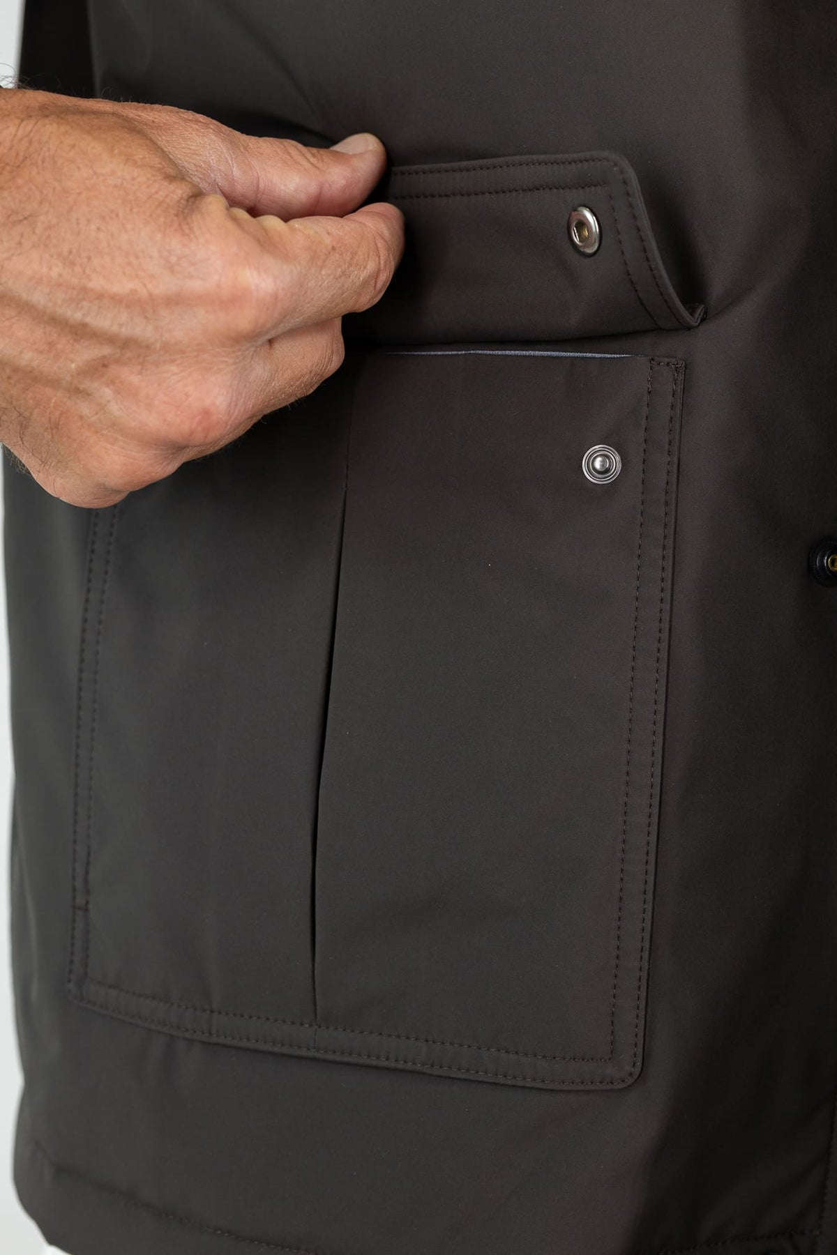 VALSTAR Field Jacket "Brera" Microfibra Marrone Ebano
