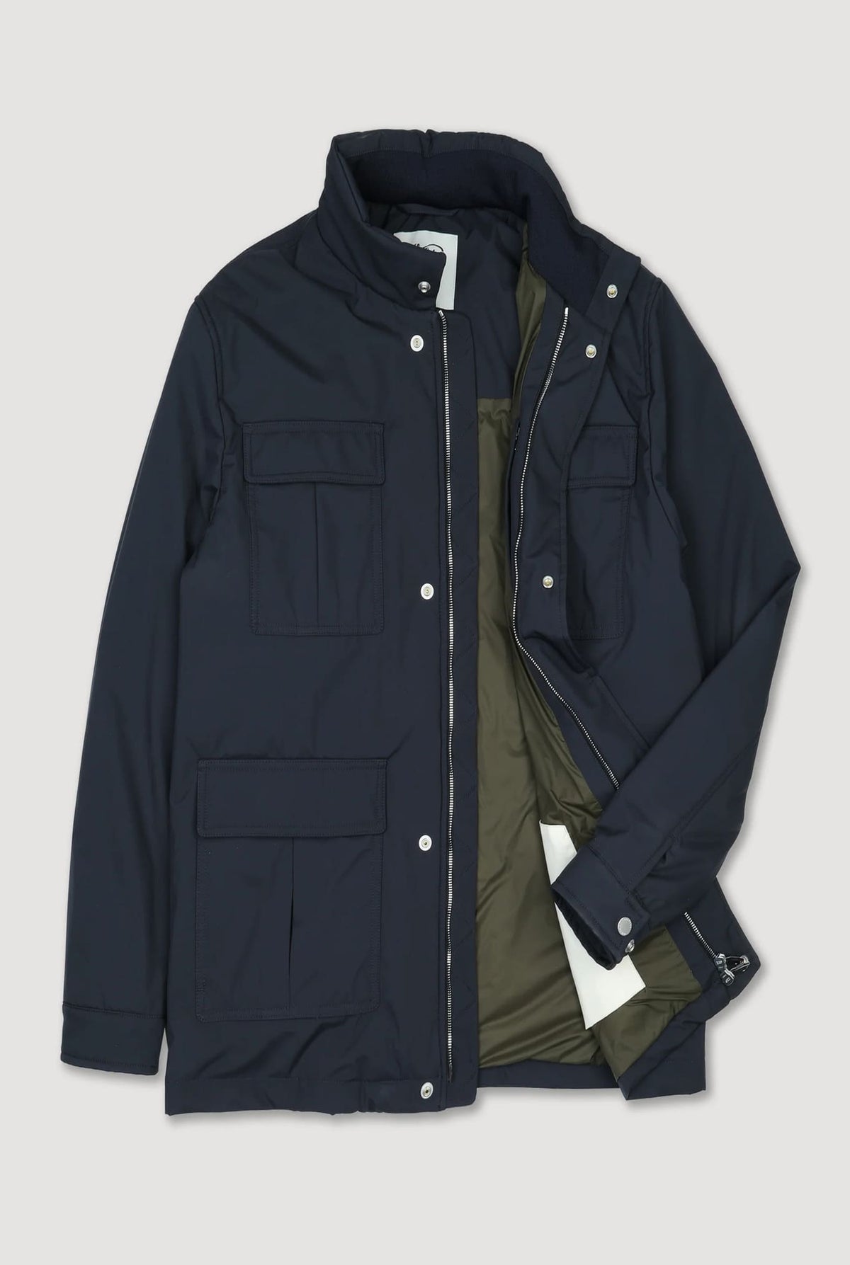VALSTAR Field Jacket "Brera" Microfibra Blu Navy