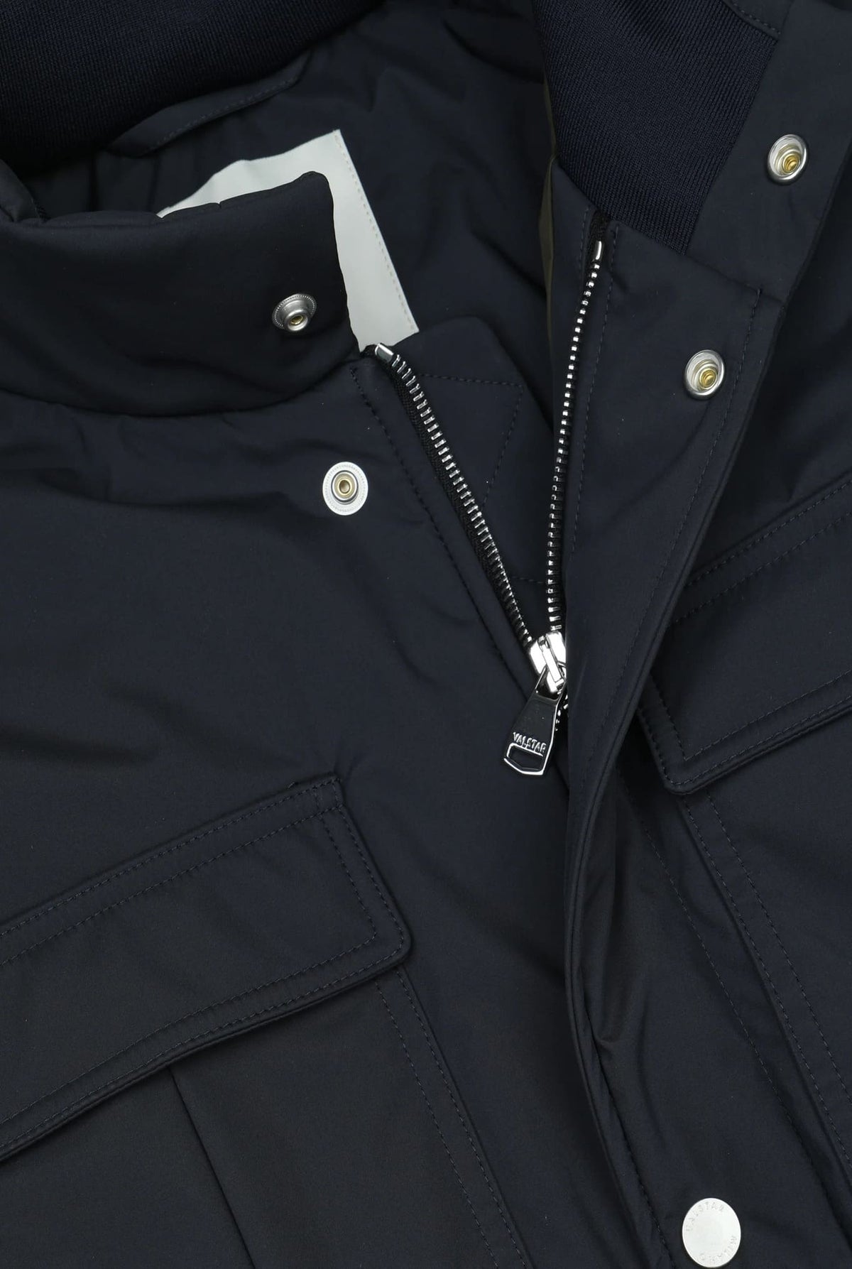VALSTAR Field Jacket "Brera" Microfibra Blu Navy