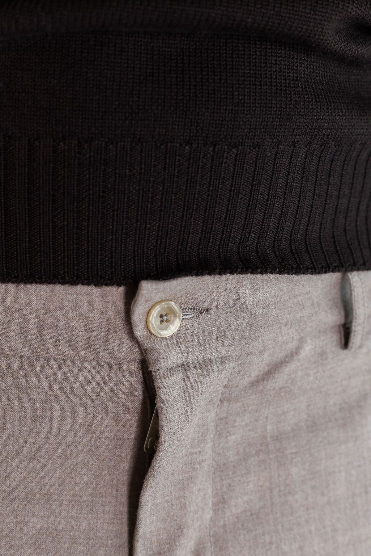 Pantaloni Cashmere "Manu" Coulisse Removibile Beige Chiaro PESCAROLO