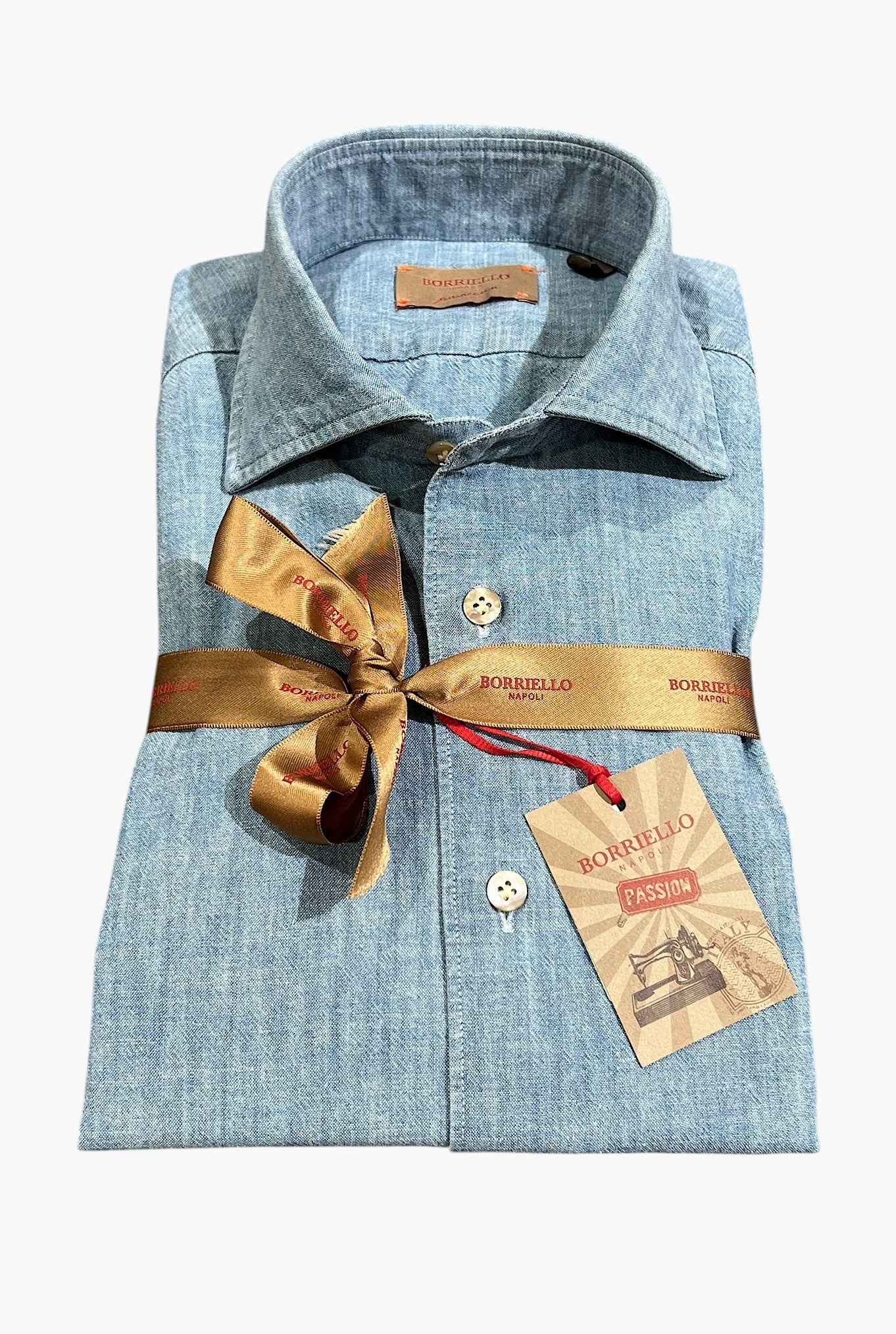 BORRIELLO Camicia Denim Chambray