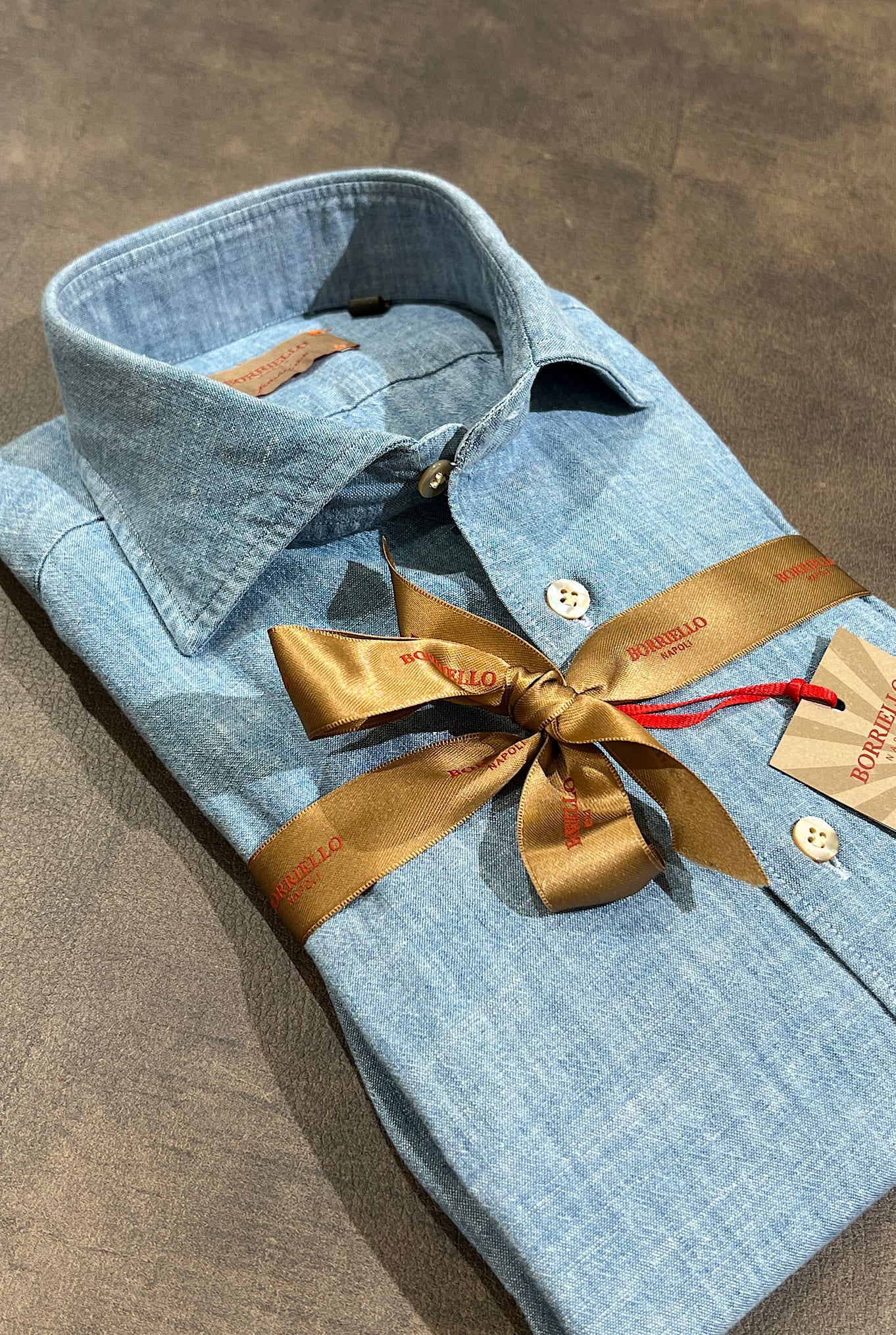 BORRIELLO Camicia Denim Chambray