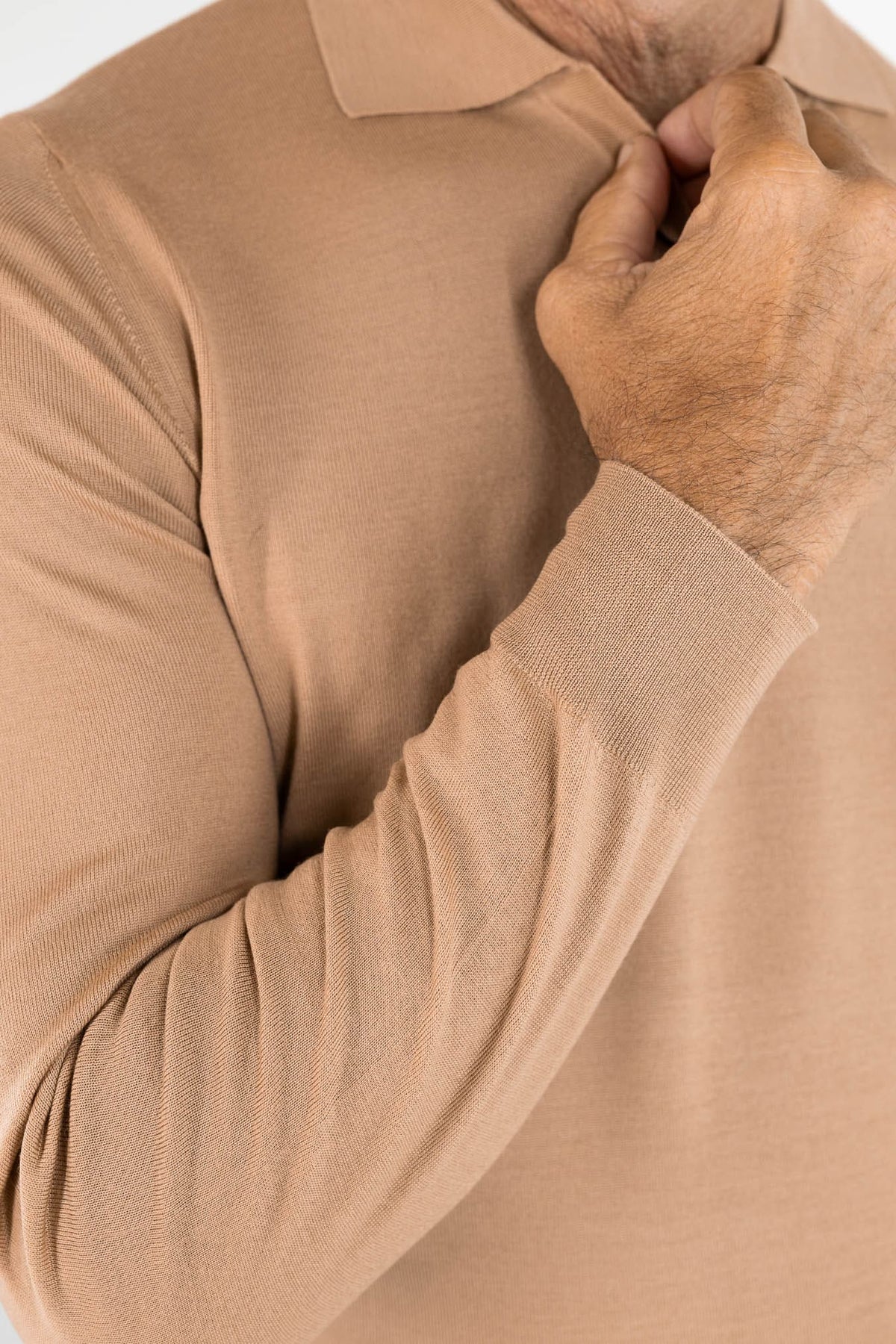 OTTAVIANI Polo "Wish" Skipper Merinos Camel