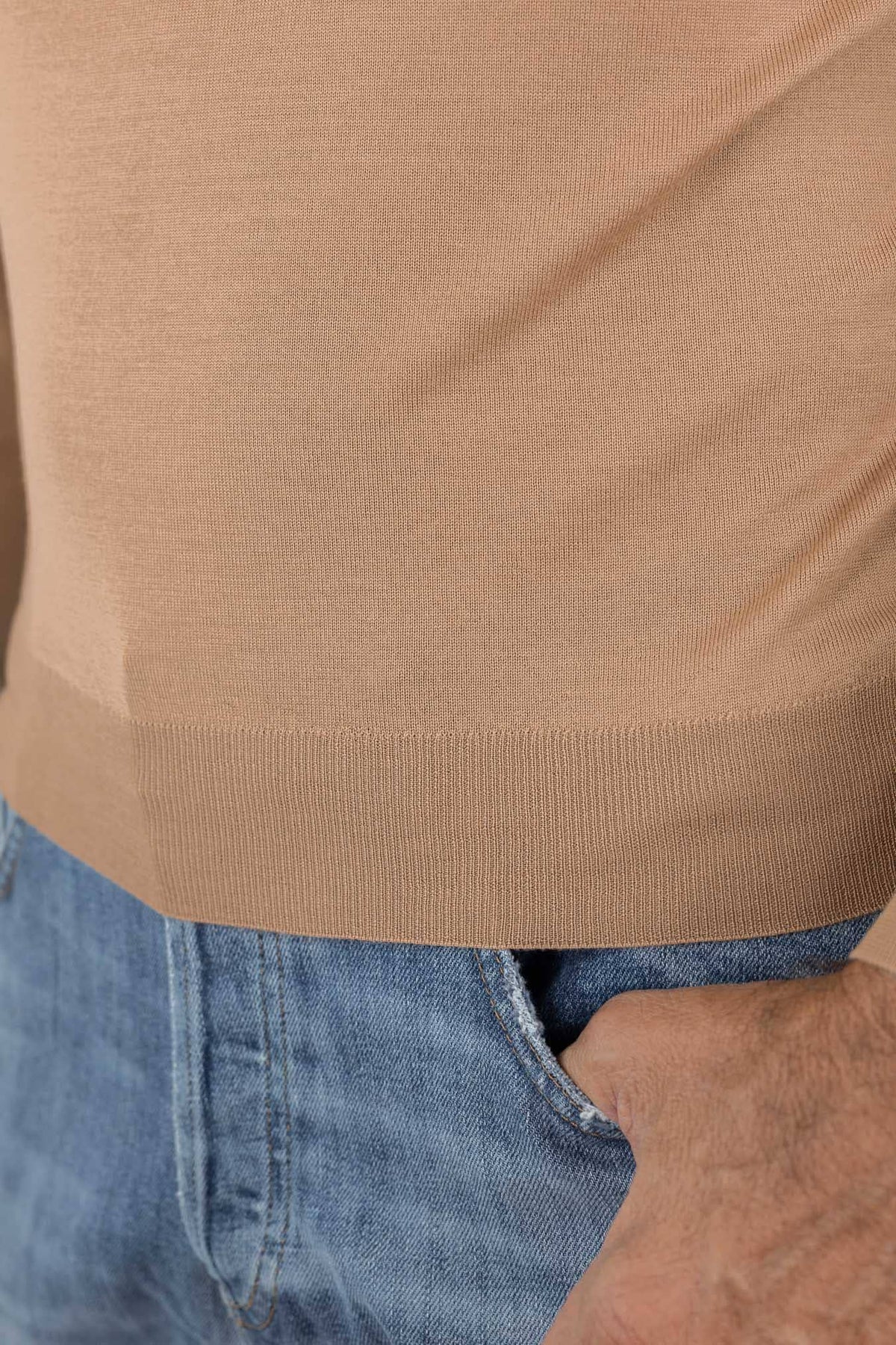 OTTAVIANI Polo "Wish" Skipper Merinos Camel