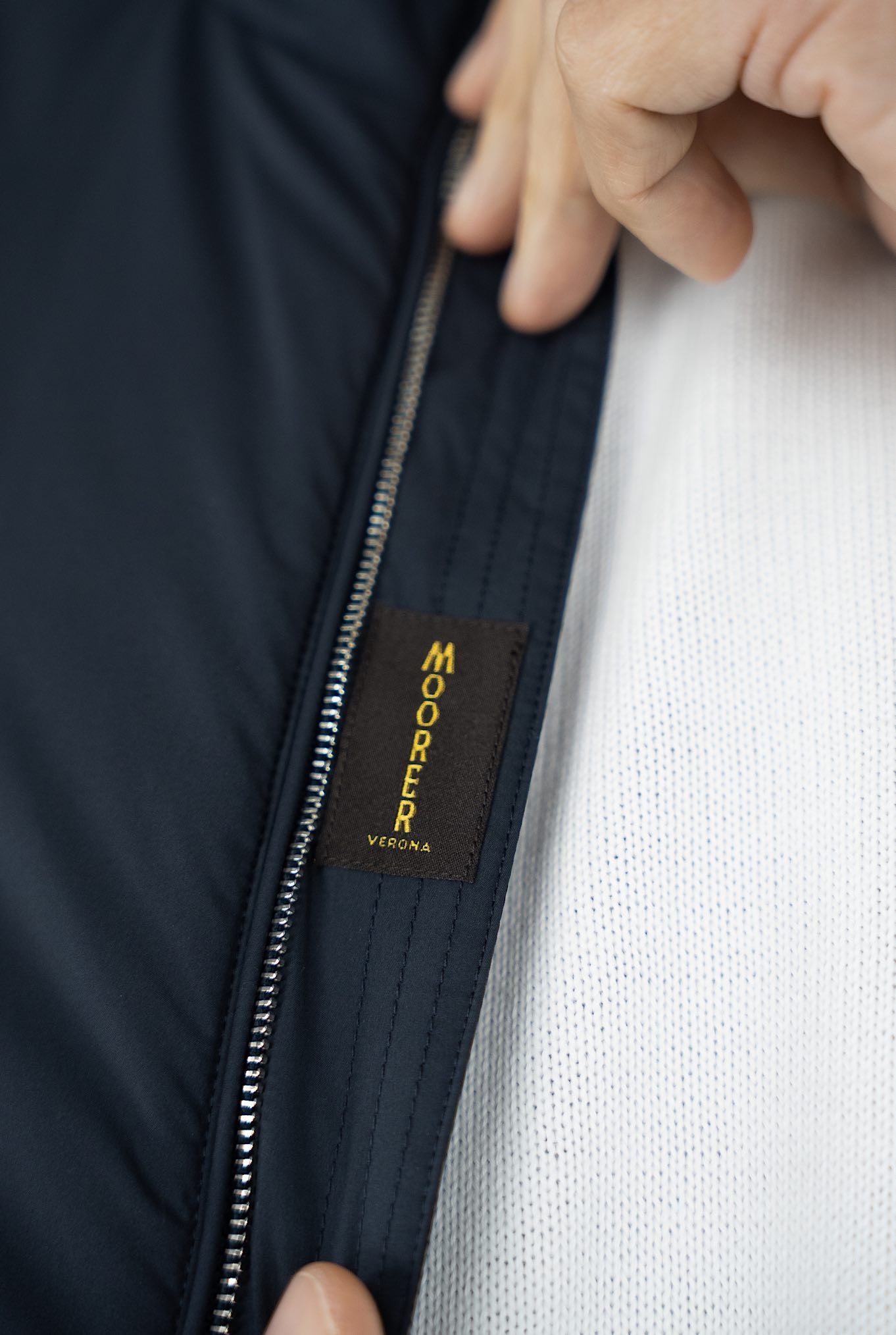 MOORER Gilet mod. Senio Super Leggero Idrorepellente Blu Navy - Guarino Store