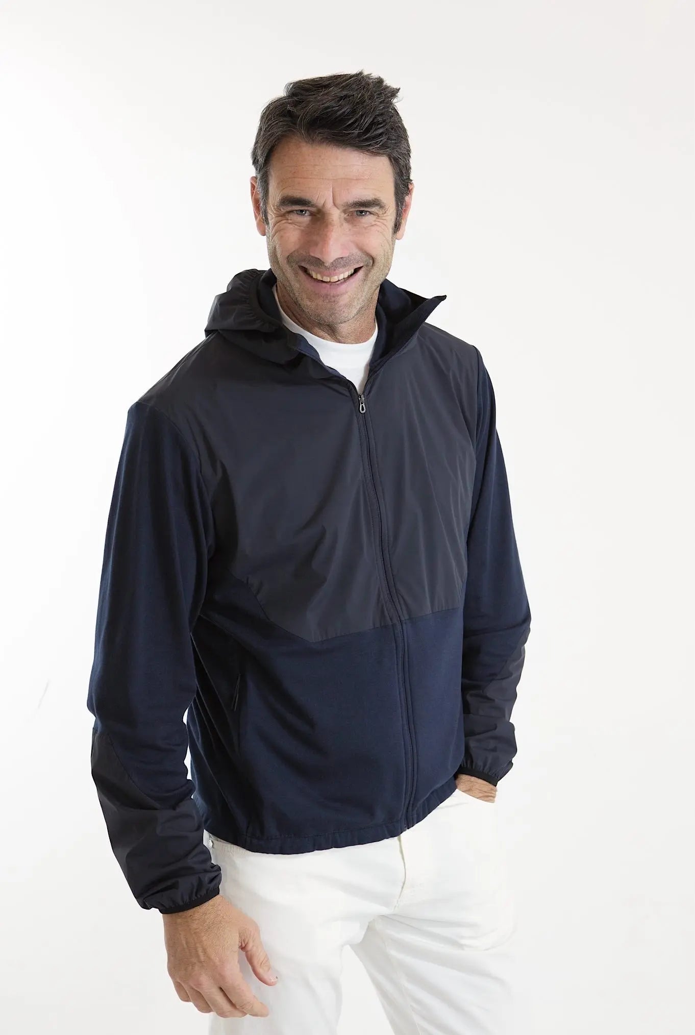 SEASE Felpa Cappuccio Jersey Blu Navy - Guarino Store