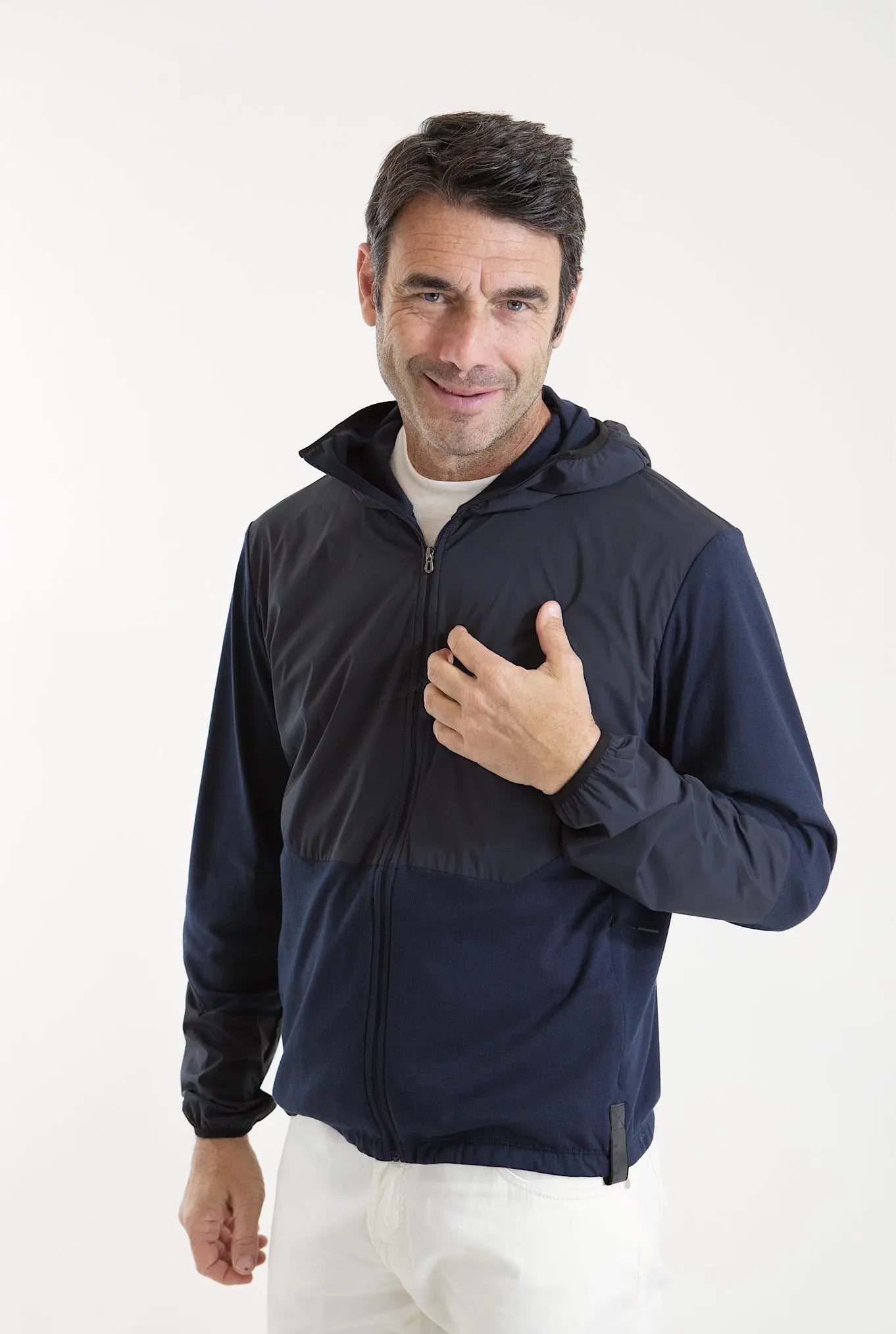 SEASE Felpa Cappuccio Jersey Blu Navy - Guarino Store