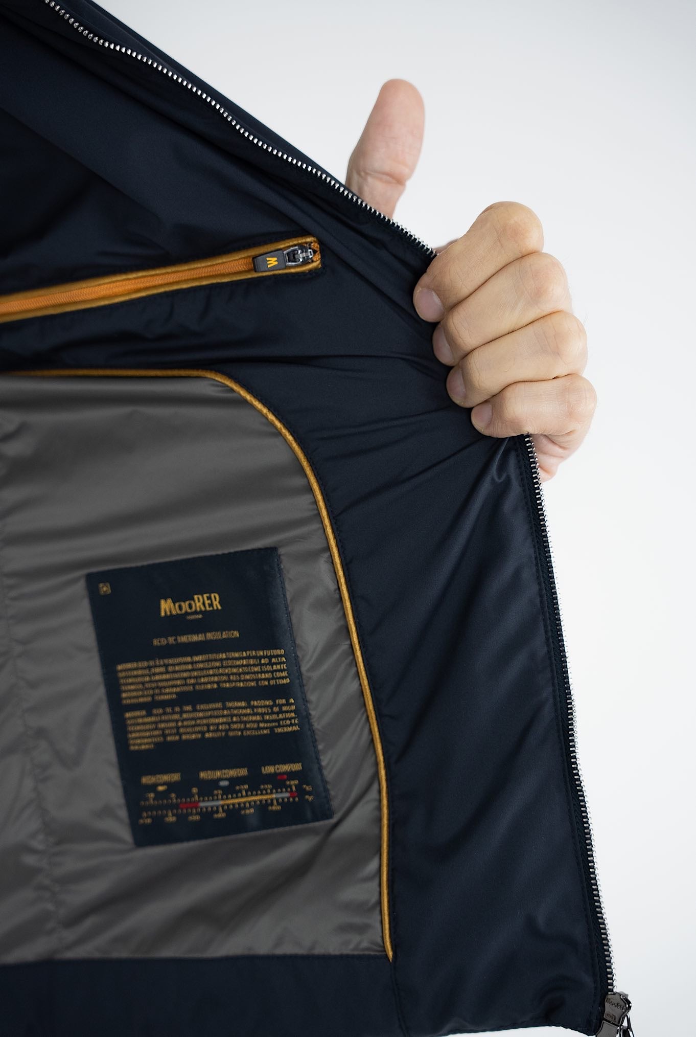 MOORER Gilet mod. Senio Super Leggero Idrorepellente Blu Navy - Guarino Store