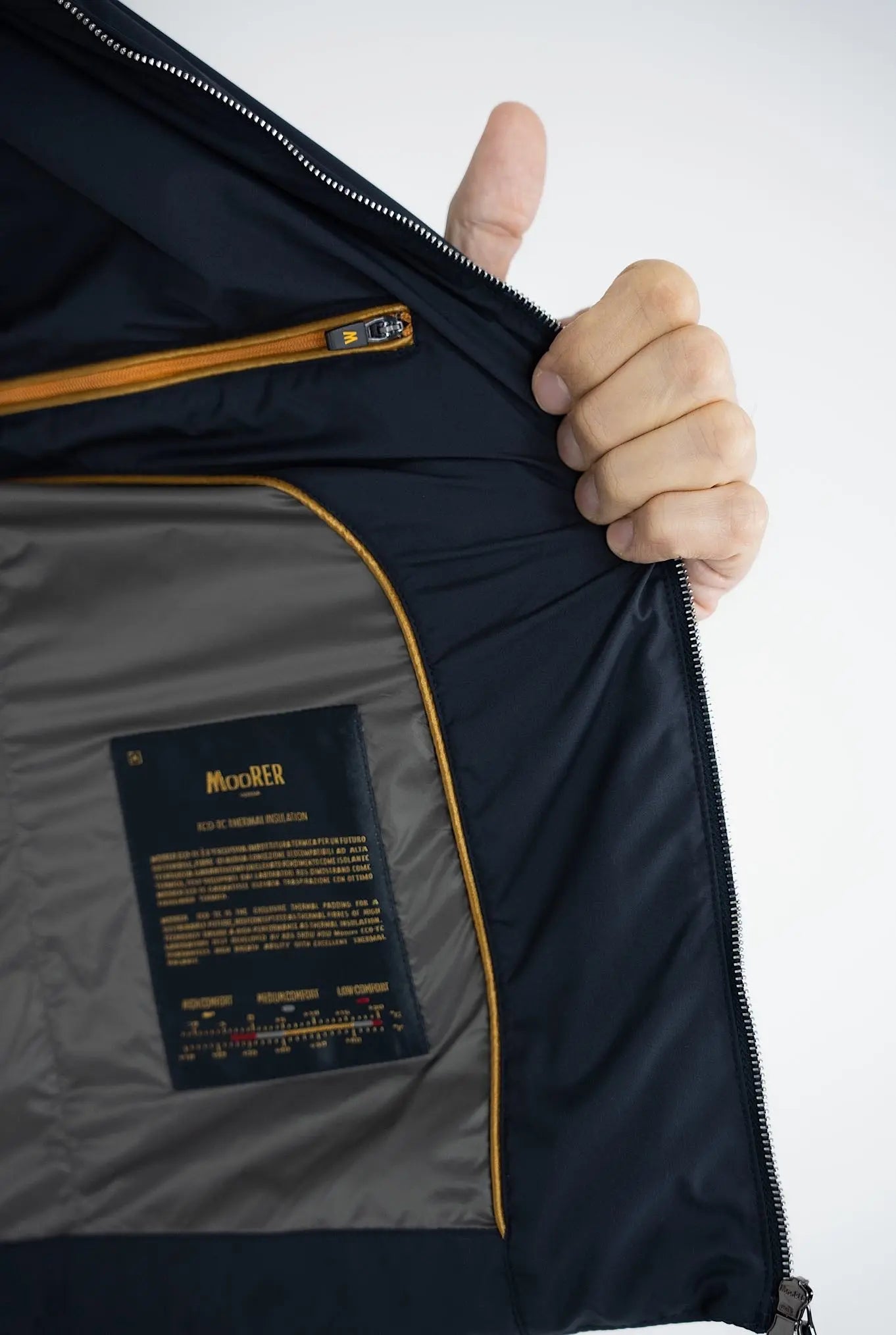 MOORER Gilet mod. Senio Super Leggero Idrorepellente Blu Navy - Guarino Store