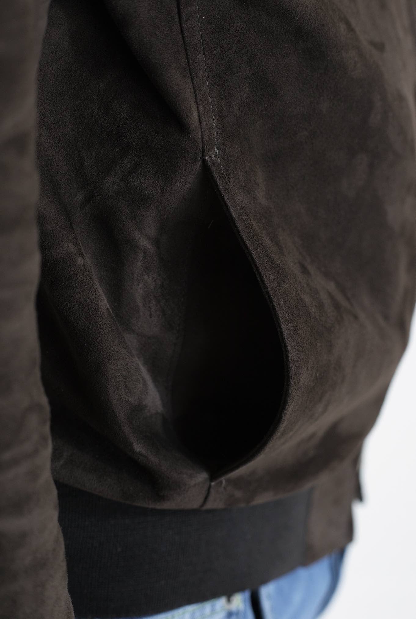 STEWART Giubbino Sfoderato in Suede Testa di Moro - Guarino Store