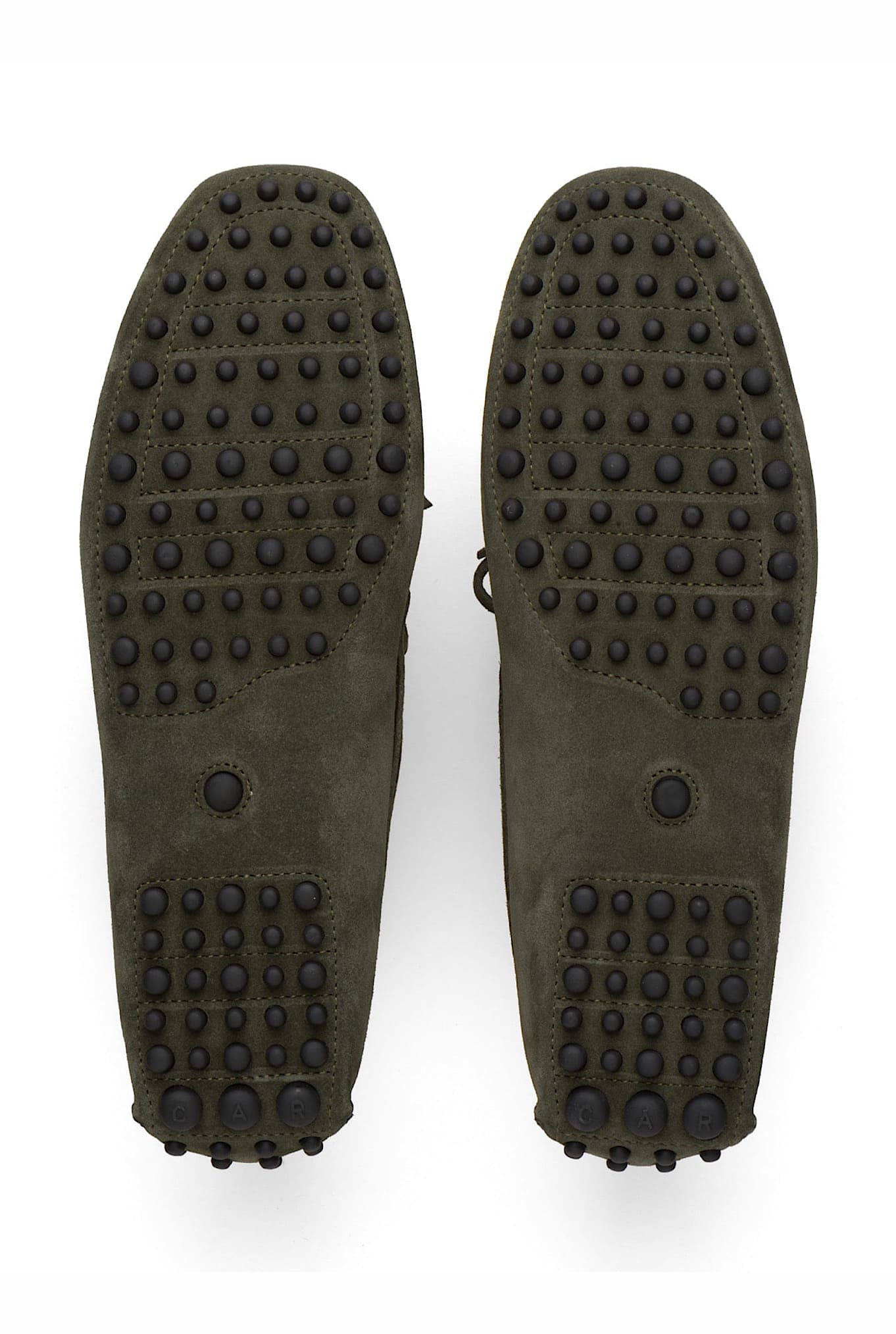 Mocassino Suede Verde Mimetico CAR SHOE