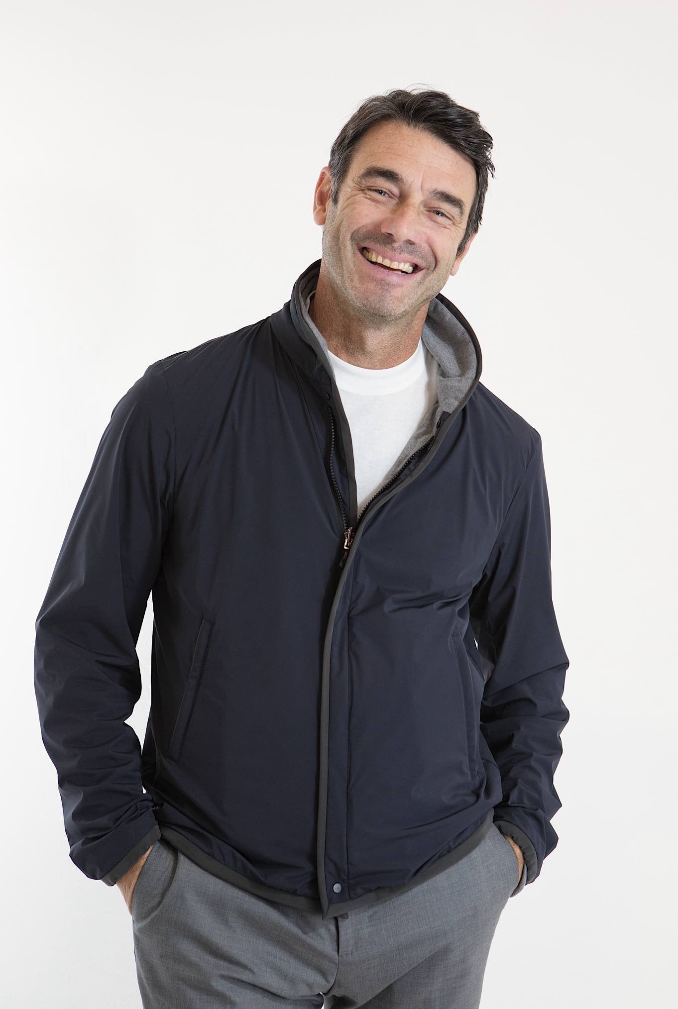 SEASE Giubbino Reversibile mod. Jibset Blu Grigio - Guarino Store