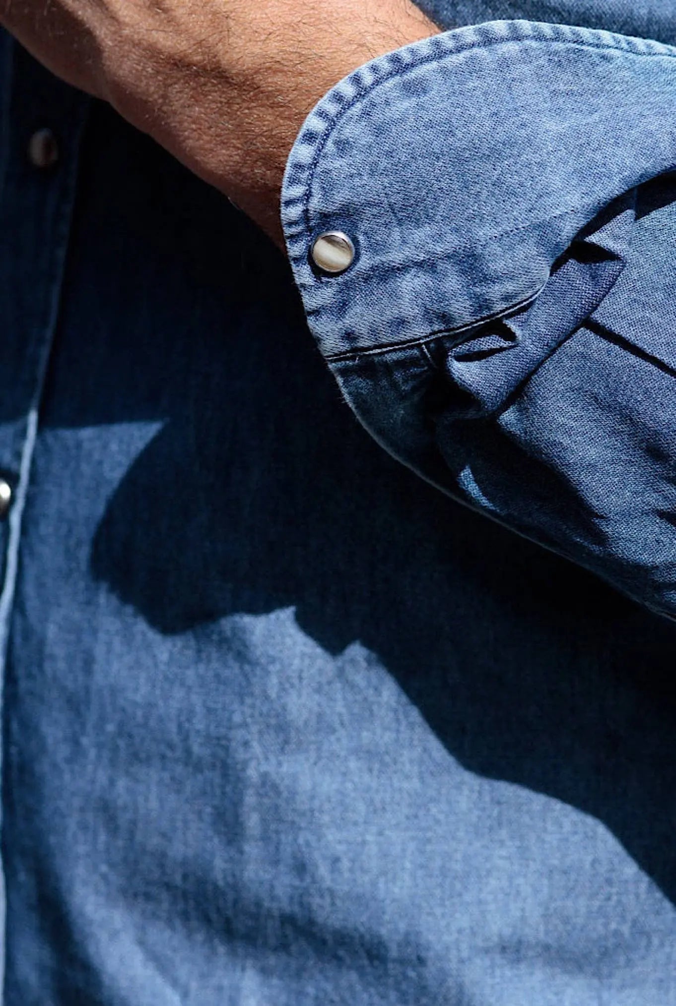 GIANNETTO PORTOFINO Camicia Denim Medio SLIM FIT - Guarino Store