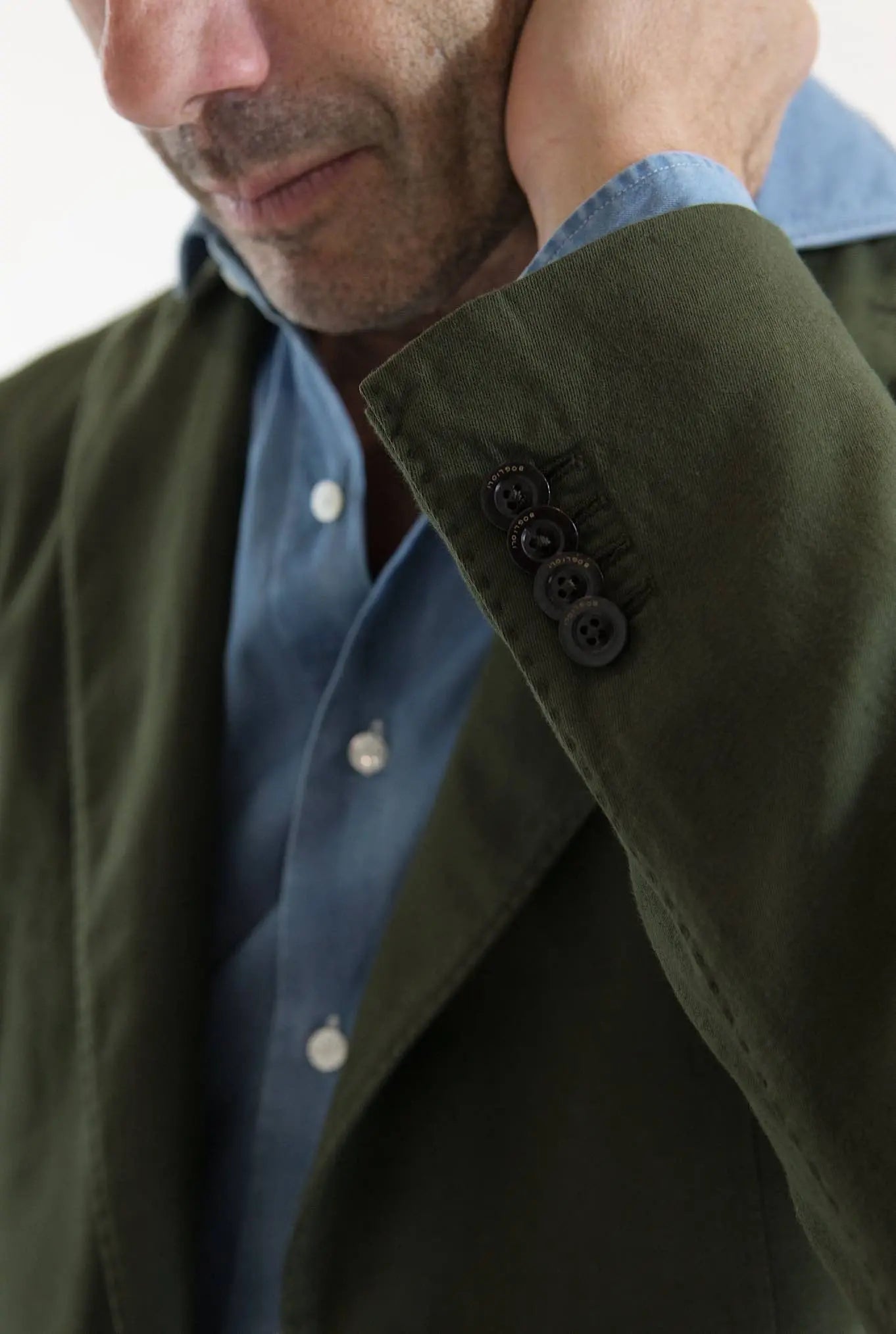 BOGLIOLI Giacca K-Jacket Cotone e Lino Verde - Guarino Store