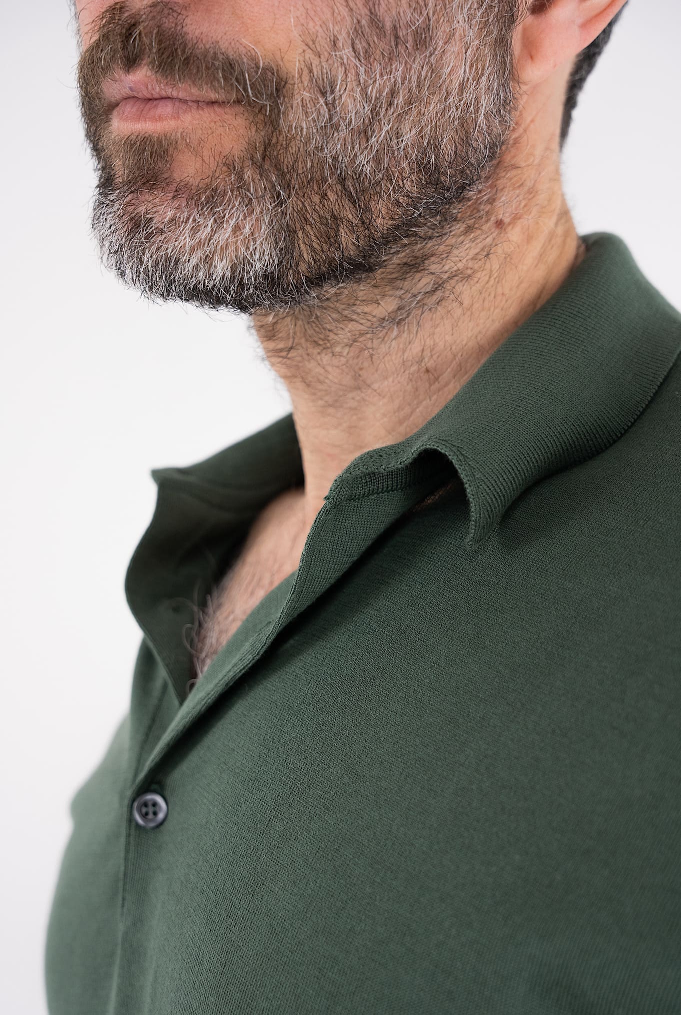 Polo "Adrian" Cotone Sea Island Verde JOHN SMEDLEY