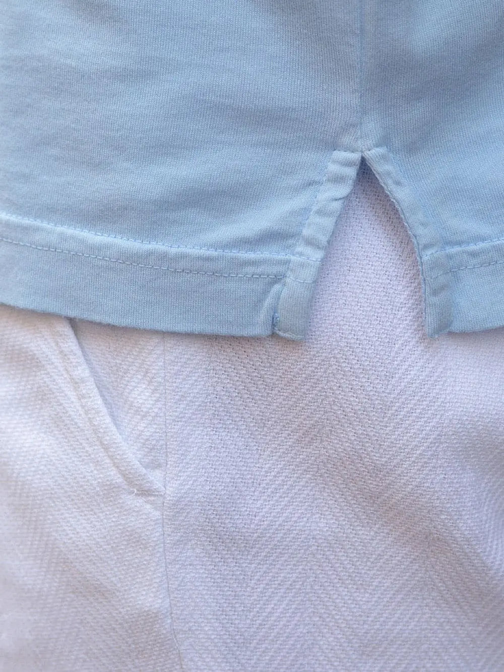 FEDELI Polo Maniche Lunghe mod. Zero Cotone Celeste - Guarino Store