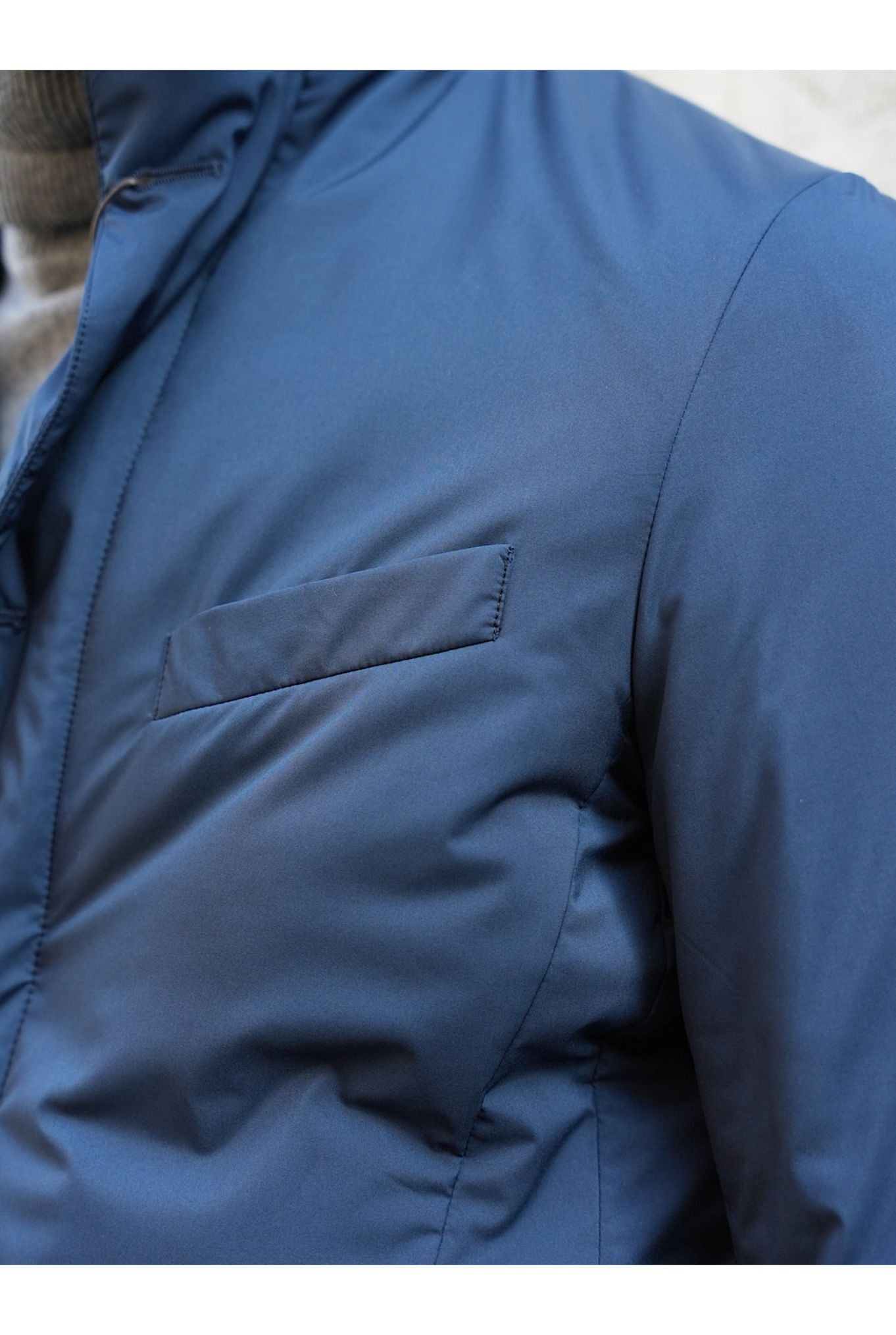 Colombo Giubbino Giacca Foderata in Cashmere Blu - Guarino Store