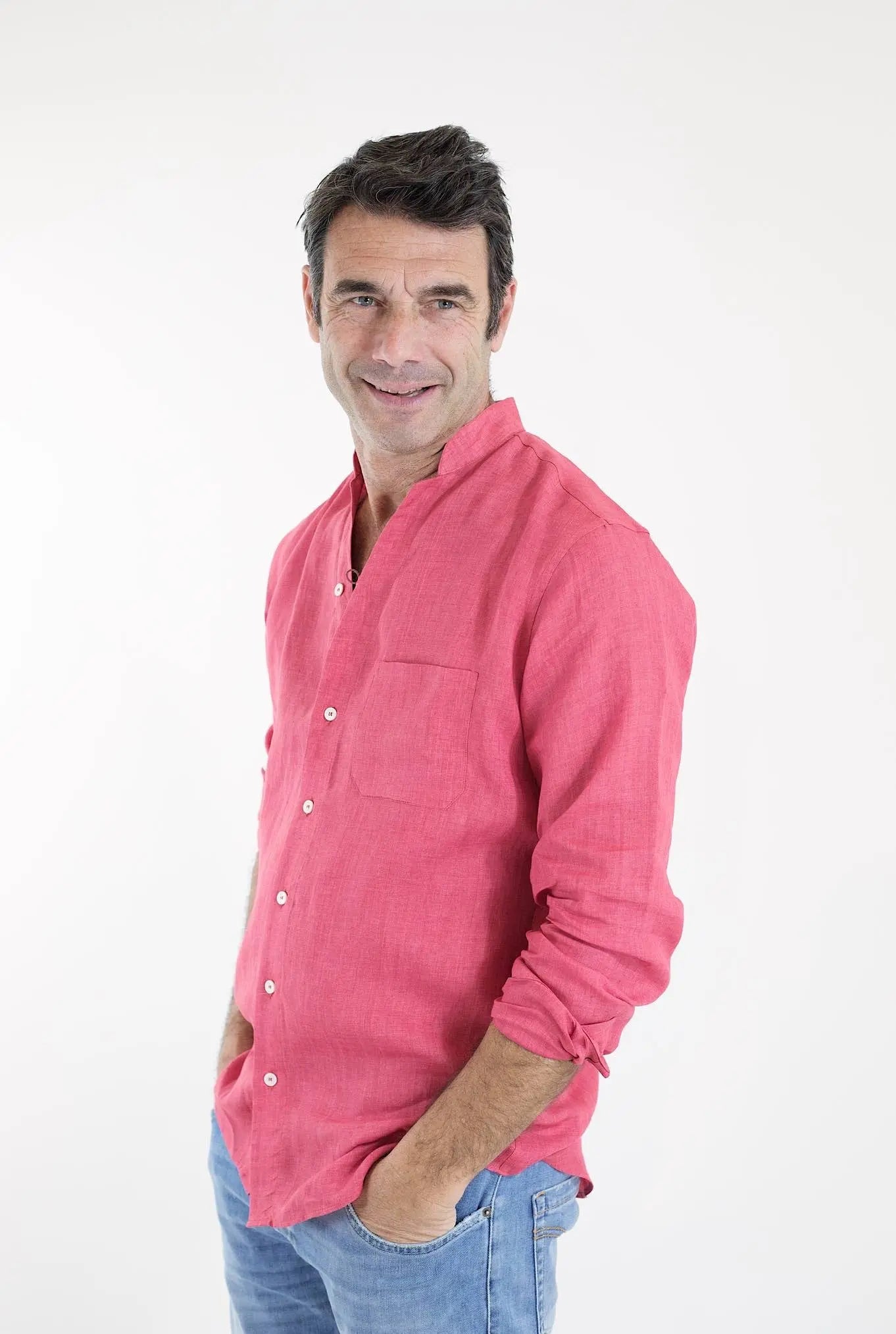 SEASE Camicia ML Fish Tail Lino Blossom - Guarino Store