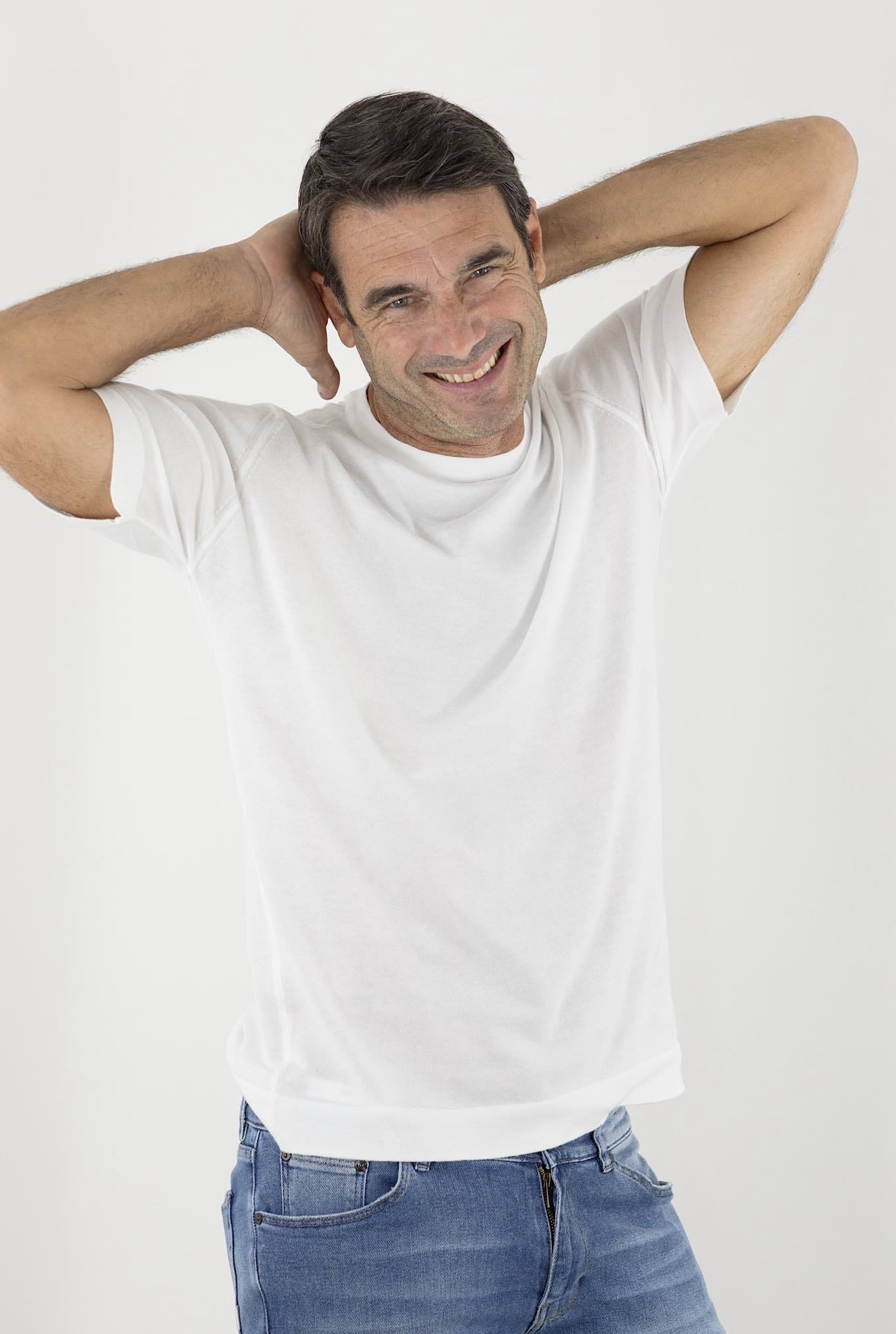 T-Shirt mod. Lorca Sea Island Cotton Bianco JOHN SMEDLEY