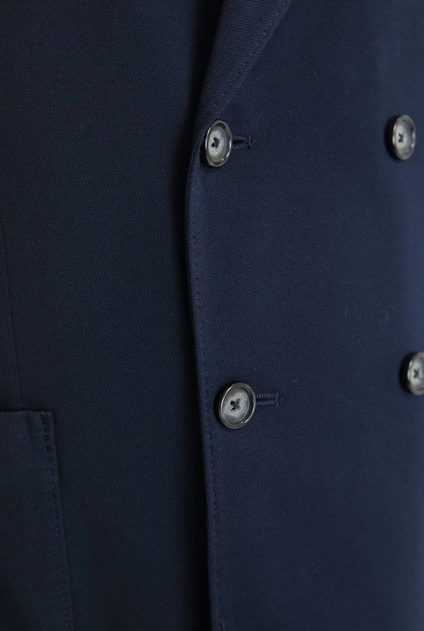CIRCOLO 1901 Giacca Doppiopetto a Lancia in Jersey di Cotone Piquet Blu - Guarino Store