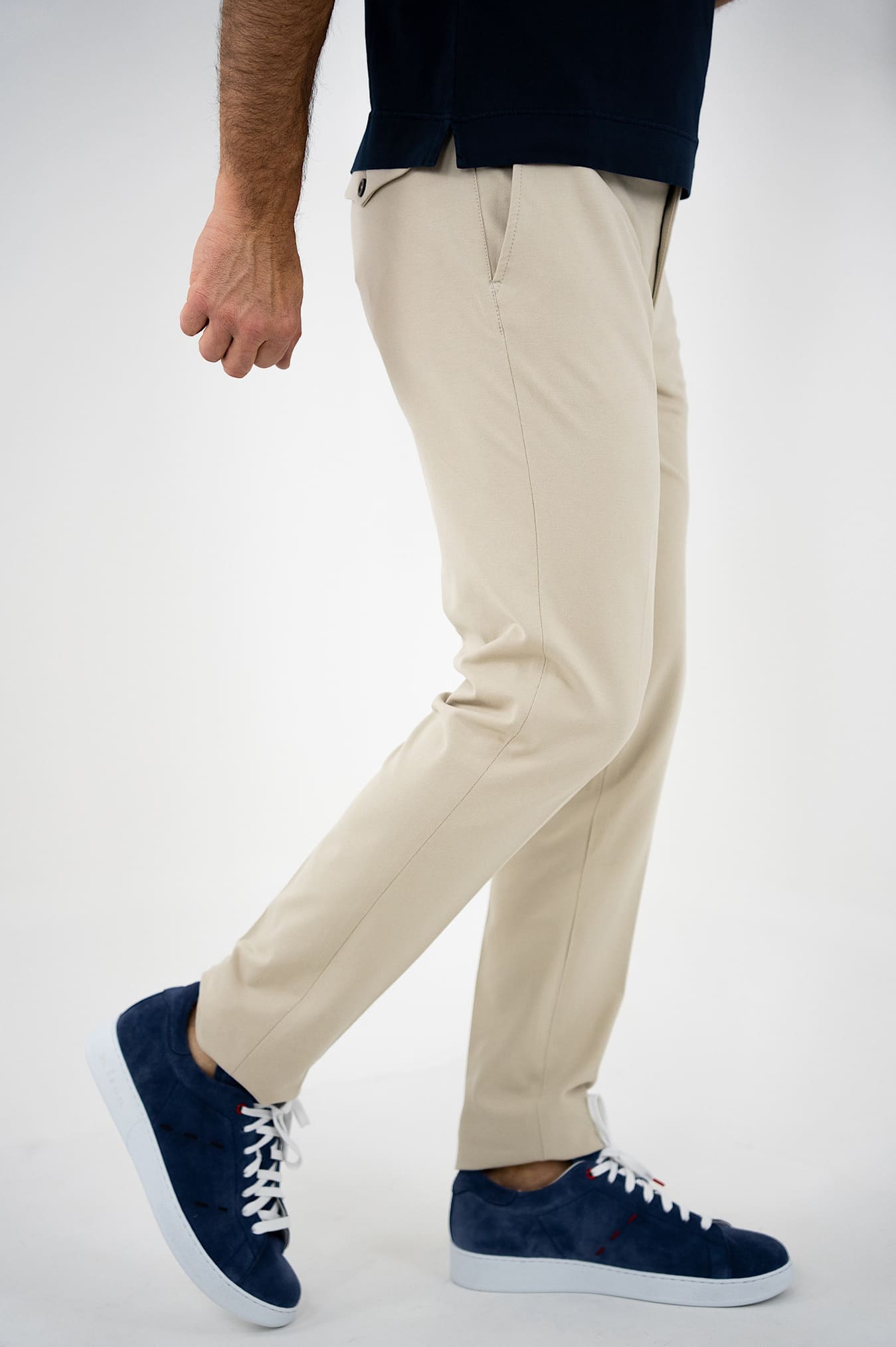 CIRCOLO 1901 Pantaloni Jersey di Cotone Piquet Beige - Guarino Store