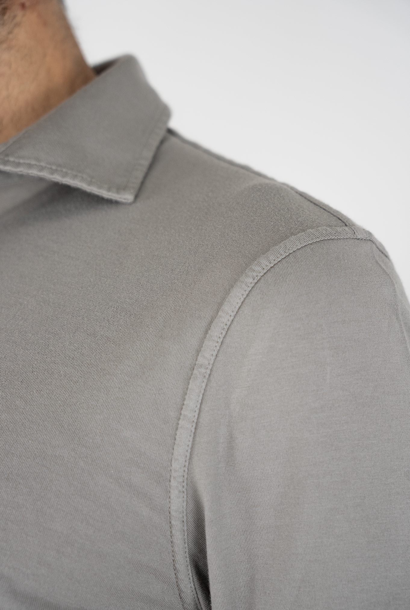 FEDELI Polo Maniche Lunghe mod. Zero Cotone Beige - Guarino Store