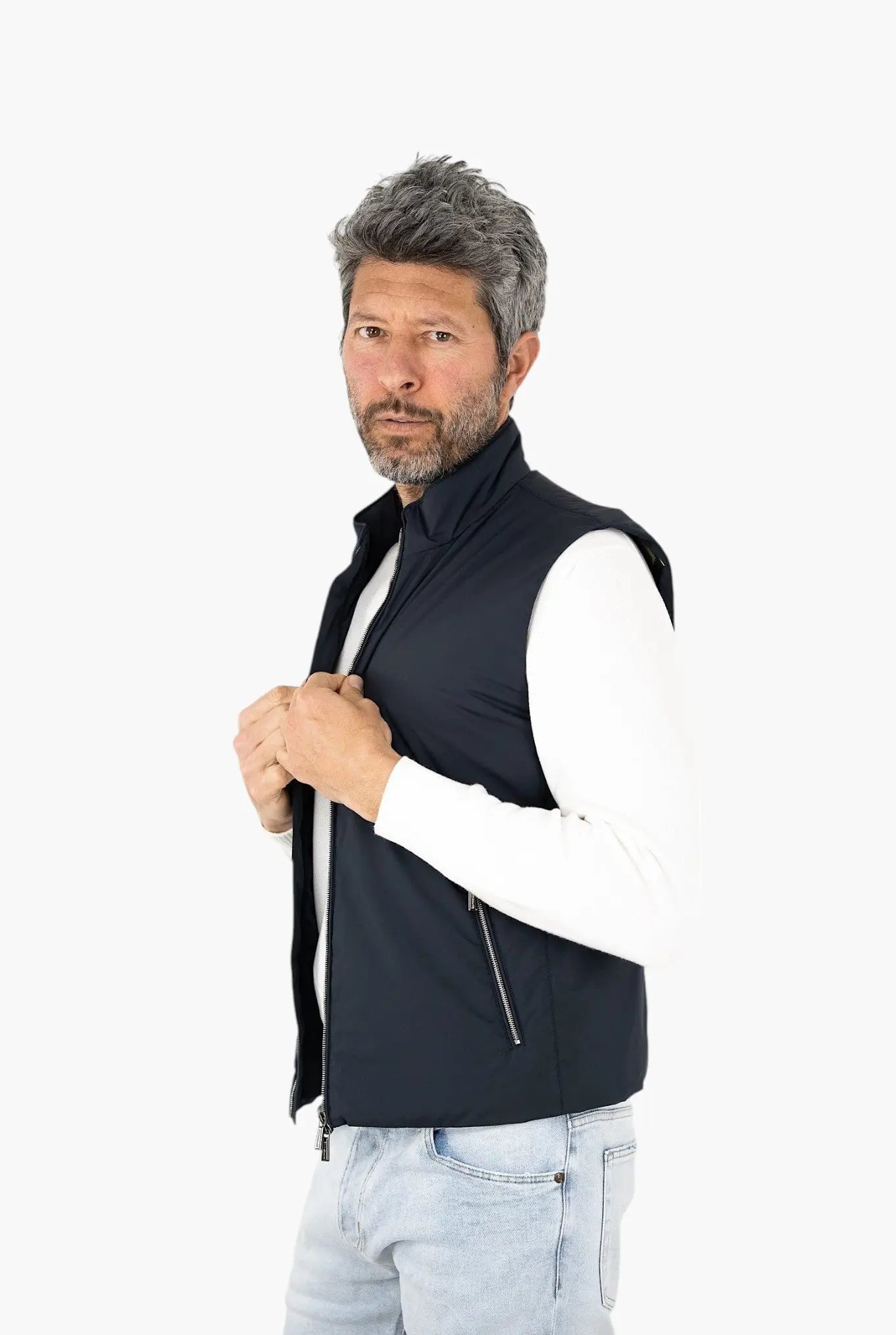 MOORER Gilet mod. Senio Super Leggero Idrorepellente Blu Navy MOORER