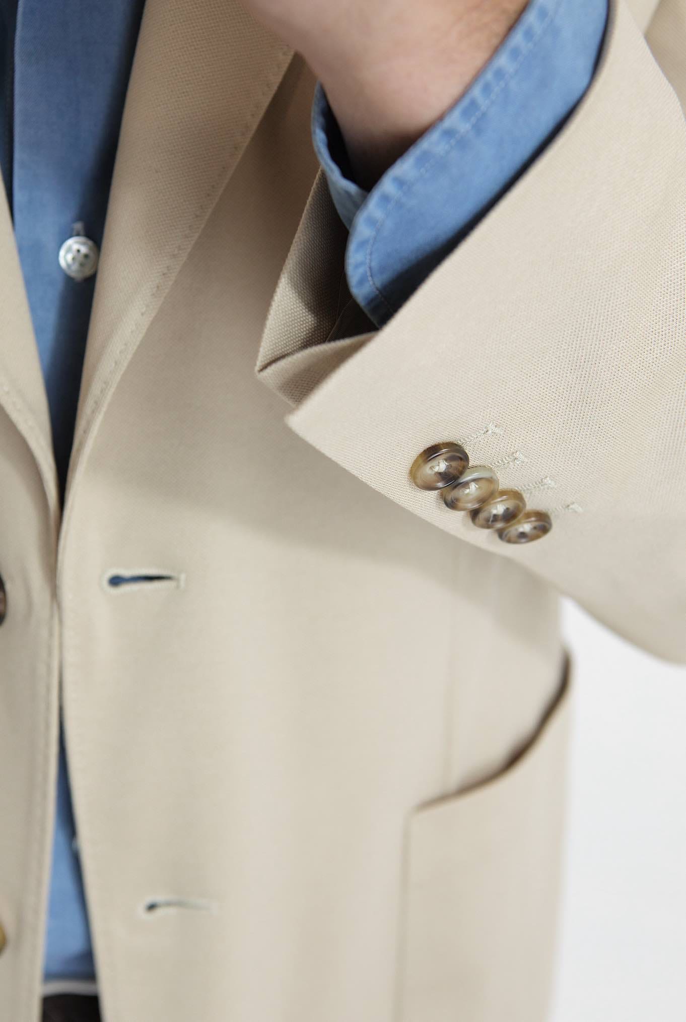 CIRCOLO 1901 Giacca Monopetto Jersey Cotone Beige Chiaro - Guarino Store