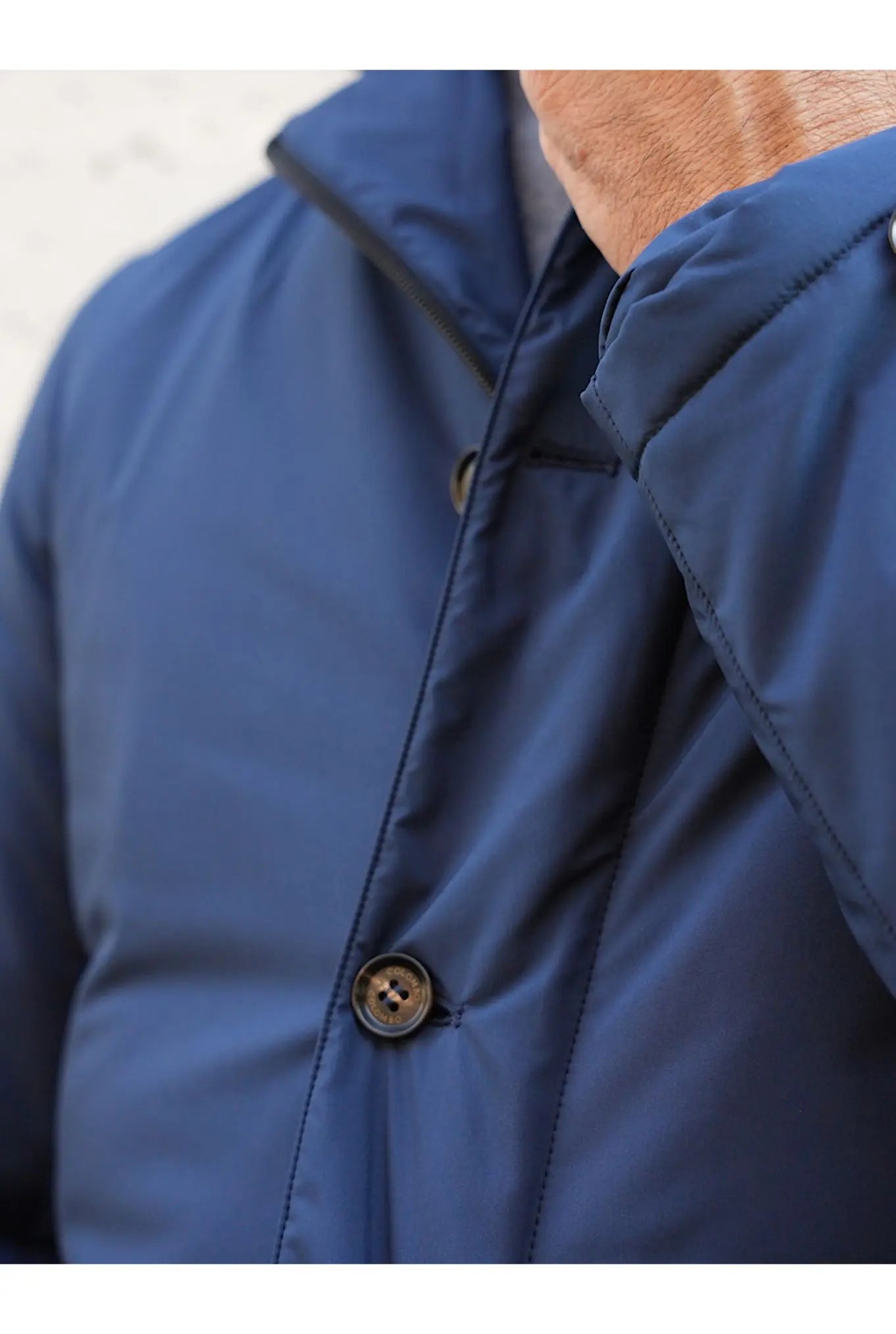 Colombo Giubbino Giacca Foderata in Cashmere Blu - Guarino Store