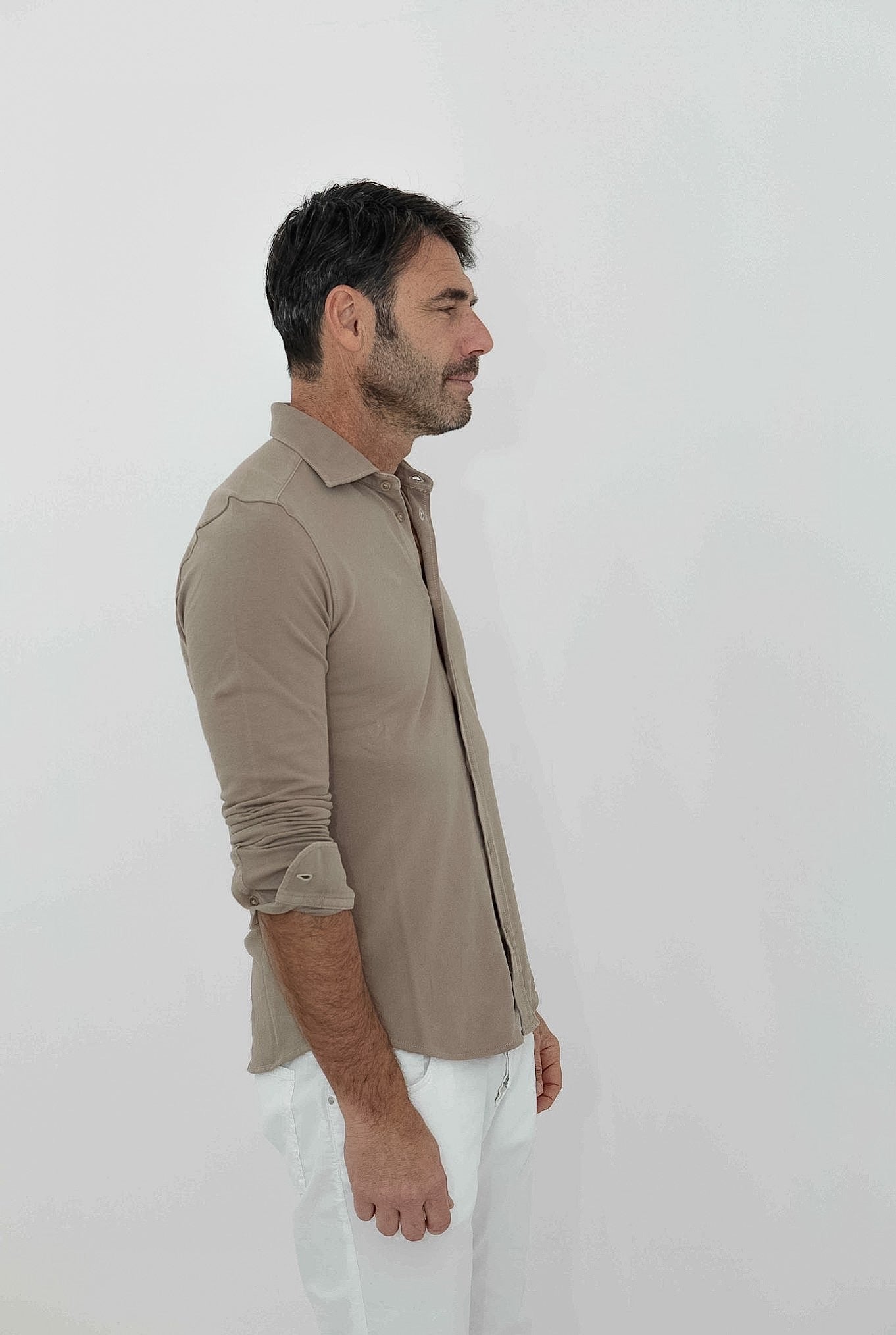 CIRCOLO 1901 Camicia in Cotone Piqué Beige Sabbia - Guarino Store