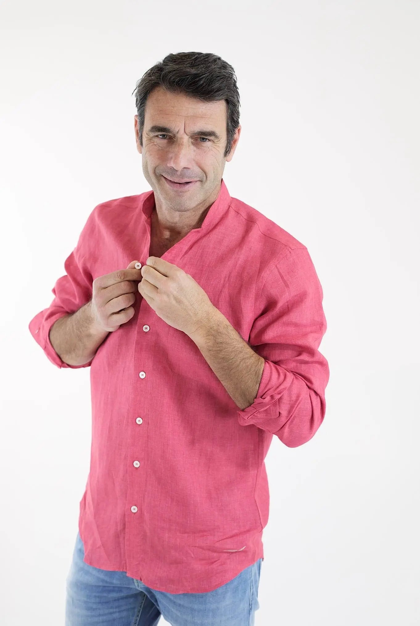SEASE Camicia ML Fish Tail Lino Blossom - Guarino Store
