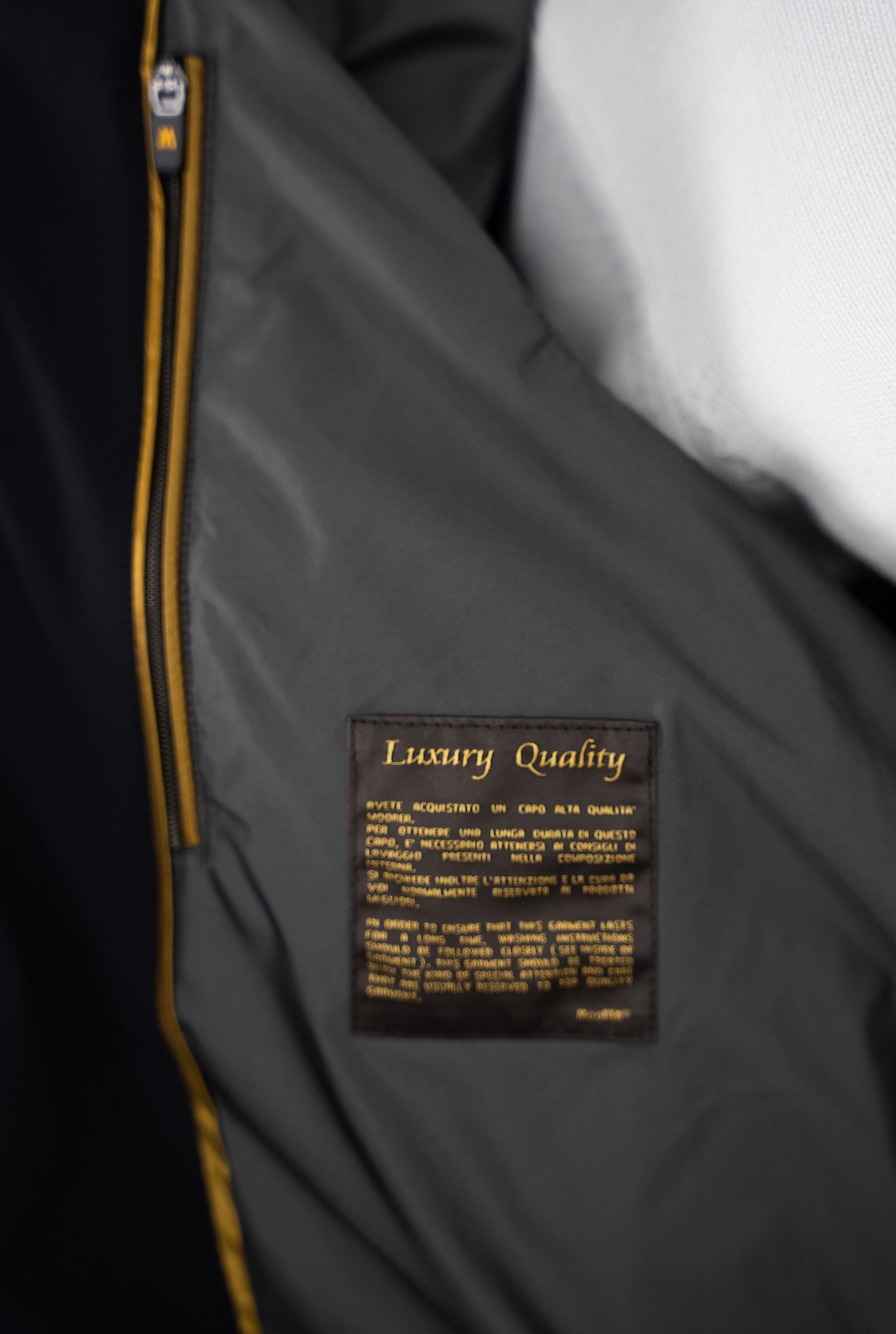 MOORER Bomber mod. Alberti Stretch Water Resistant Blu Scuro - Guarino Store