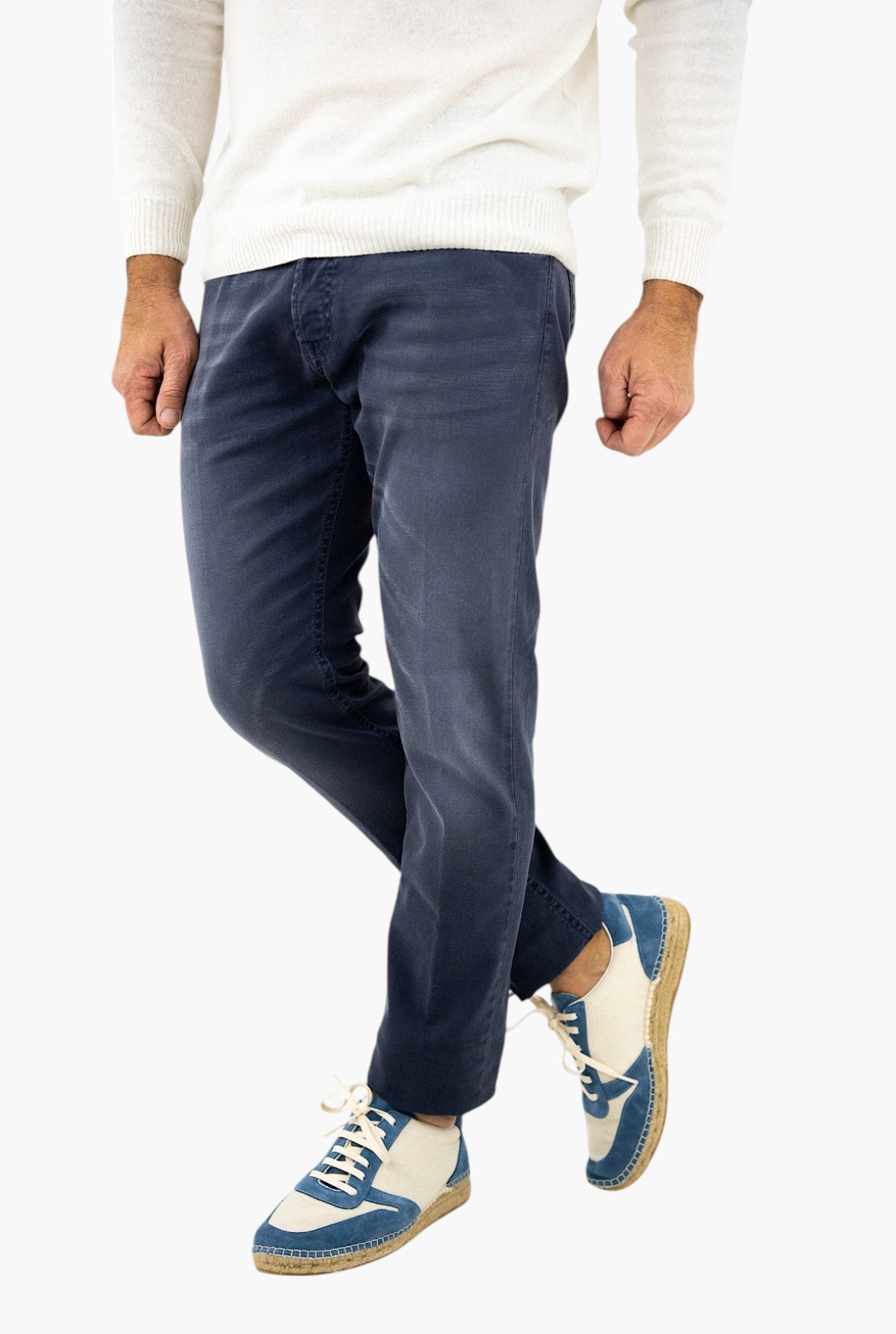 DONDUP Pantaloni Bull Stretch 5 tasche mod. Icon Blu