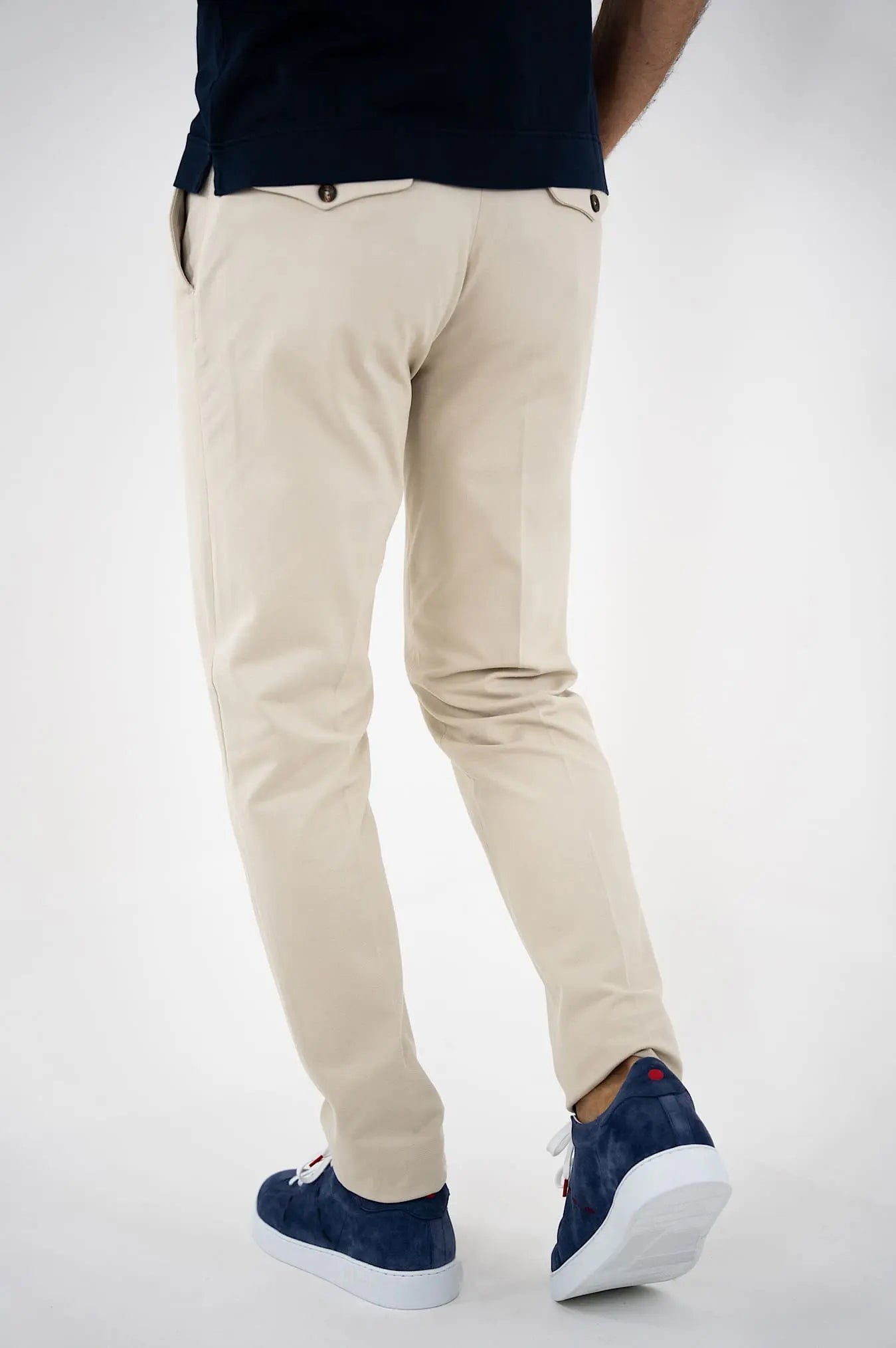CIRCOLO 1901 Pantaloni Jersey di Cotone Piquet Beige - Guarino Store